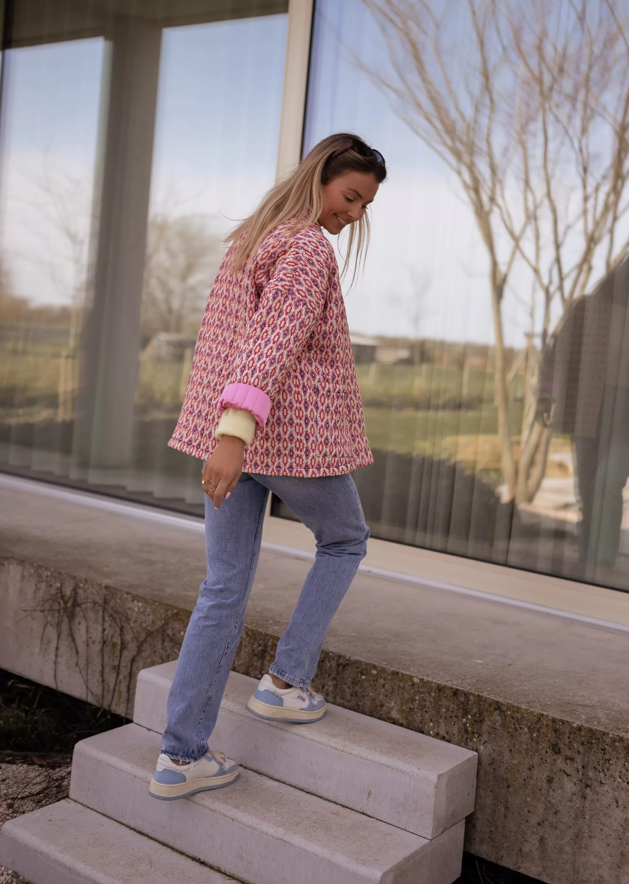 Belinda Jacket Pink Quilted | Trendy Quilted Jacket | Ready-to-wear-porter En Ligne | -Easy Clothes Outlet