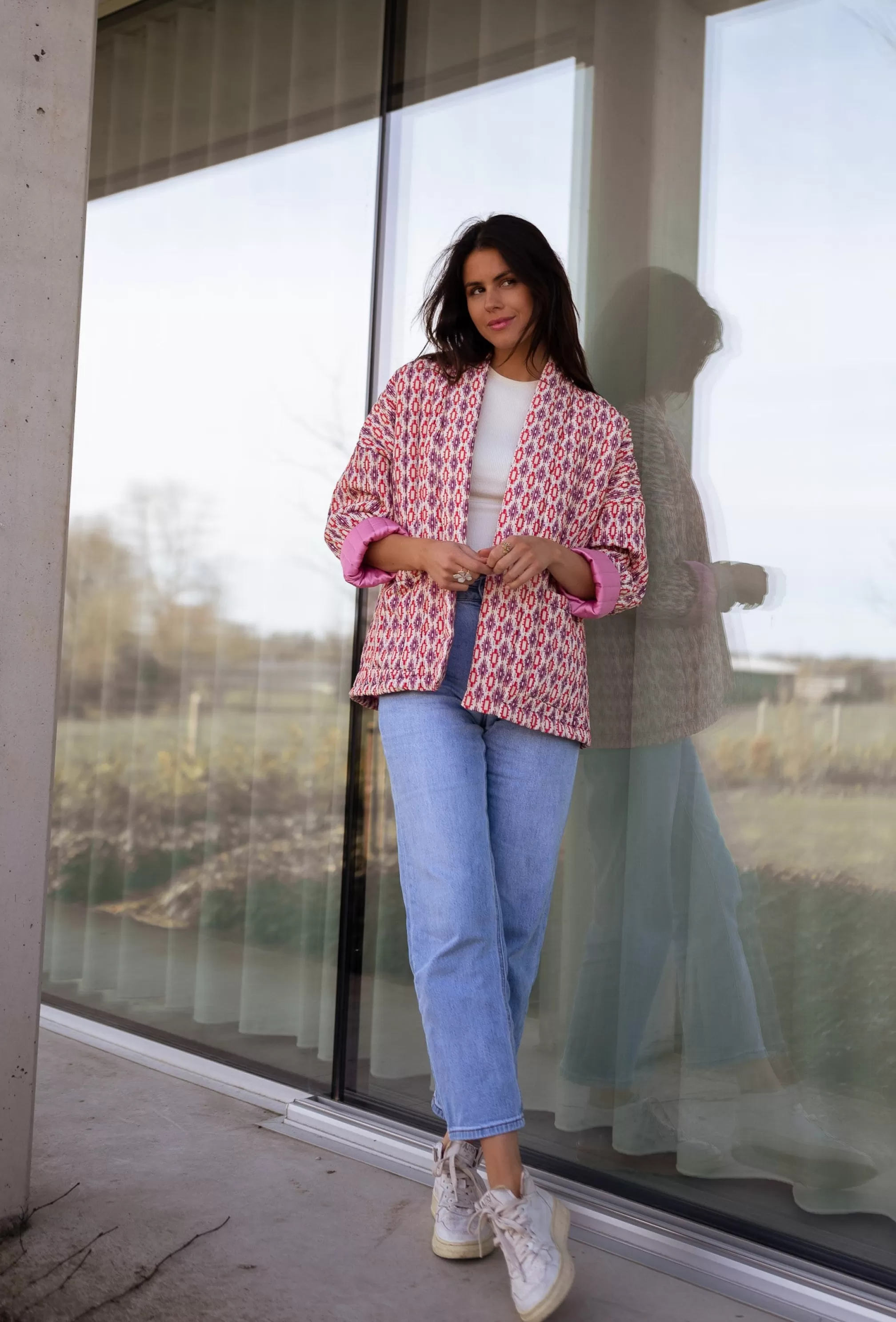 Belinda Jacket Pink Quilted | Trendy Quilted Jacket | Ready-to-wear-porter En Ligne | -Easy Clothes Outlet