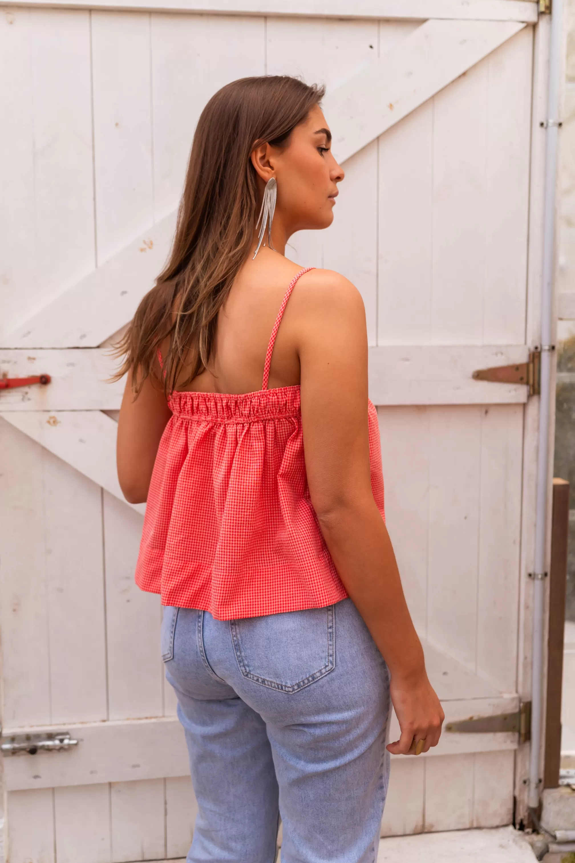camila_top__pink_amp_red_gingham_99693-5.webp Camila Top - -Easy Clothes Fashion