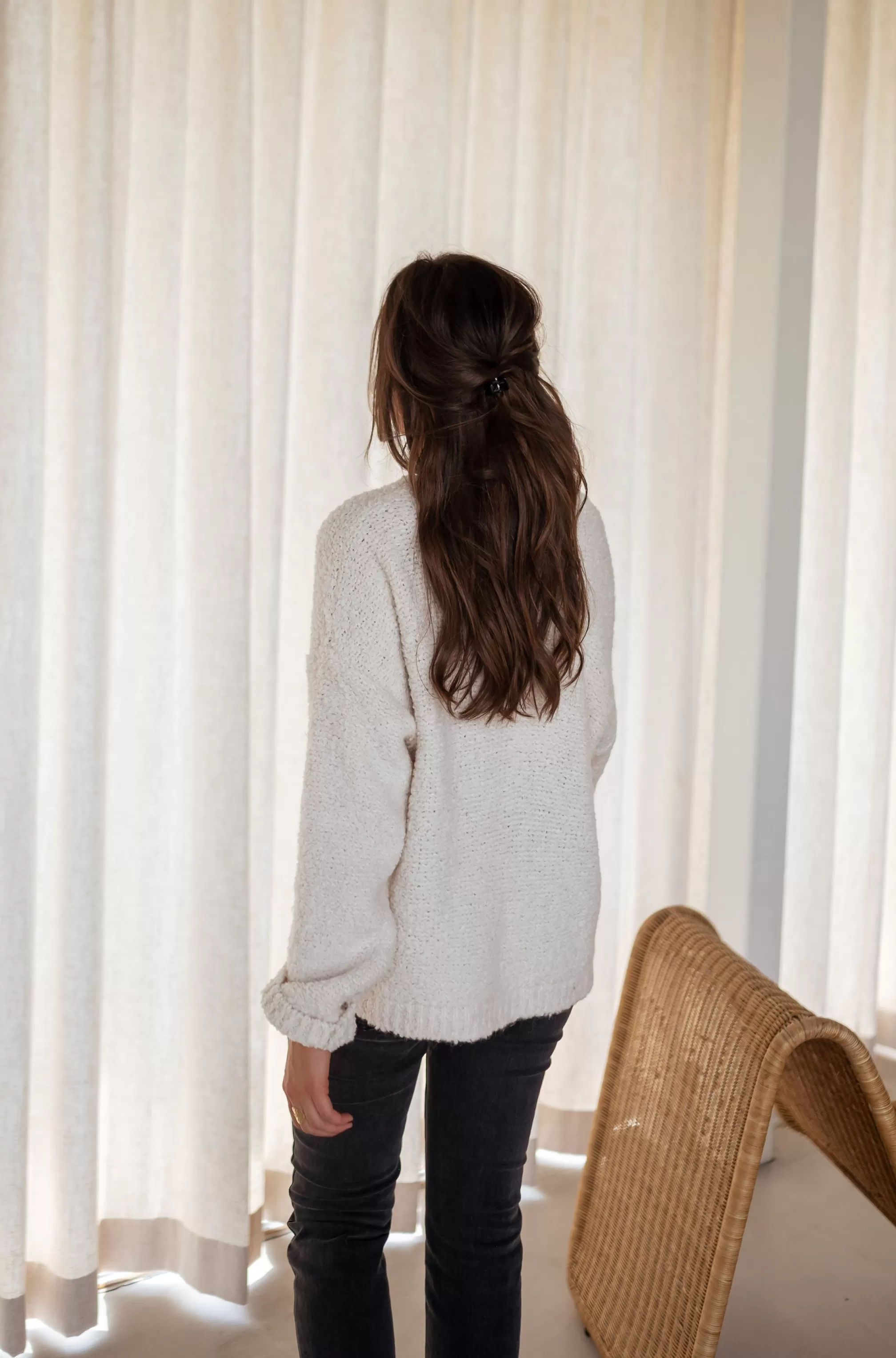 Cardigan Charly Ecru - -Easy Clothes Cheap