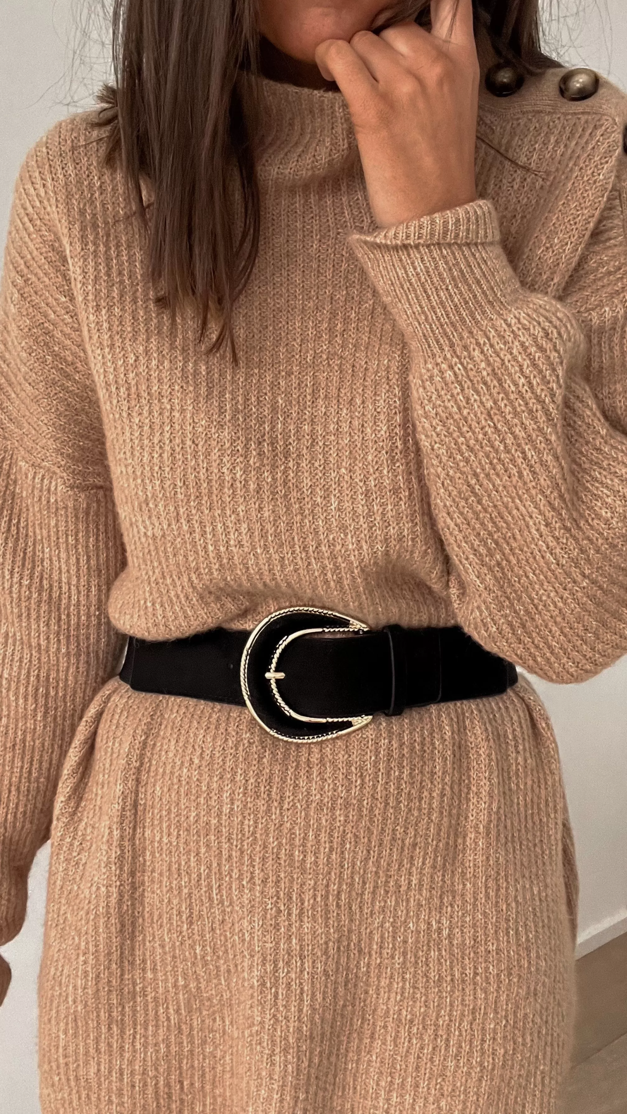 Ceinture Giba Noire | Ceinture Noire En Daim | Prêt-à-porter En Ligne | -Easy Clothes Cheap