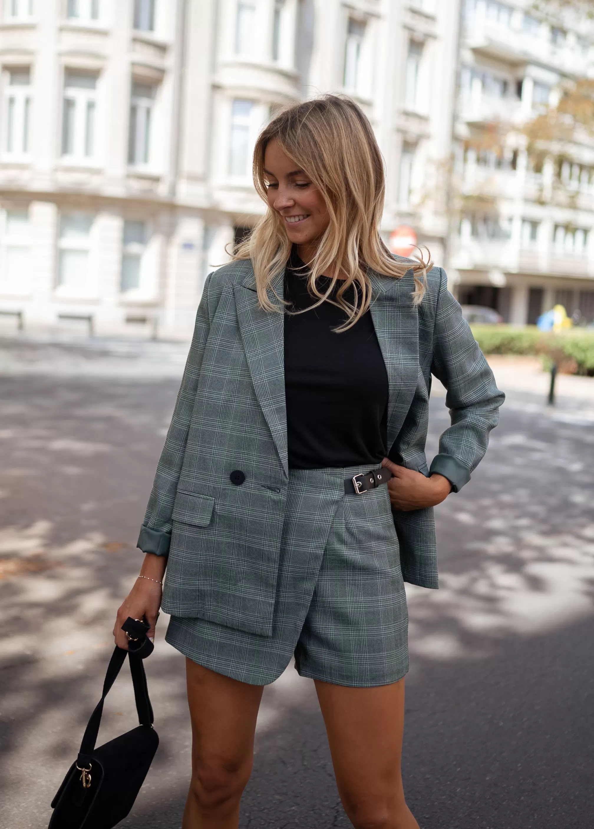 chani_skorts__checkered_green_81822-2.webp Chani Skorts - -Easy Clothes Cheap