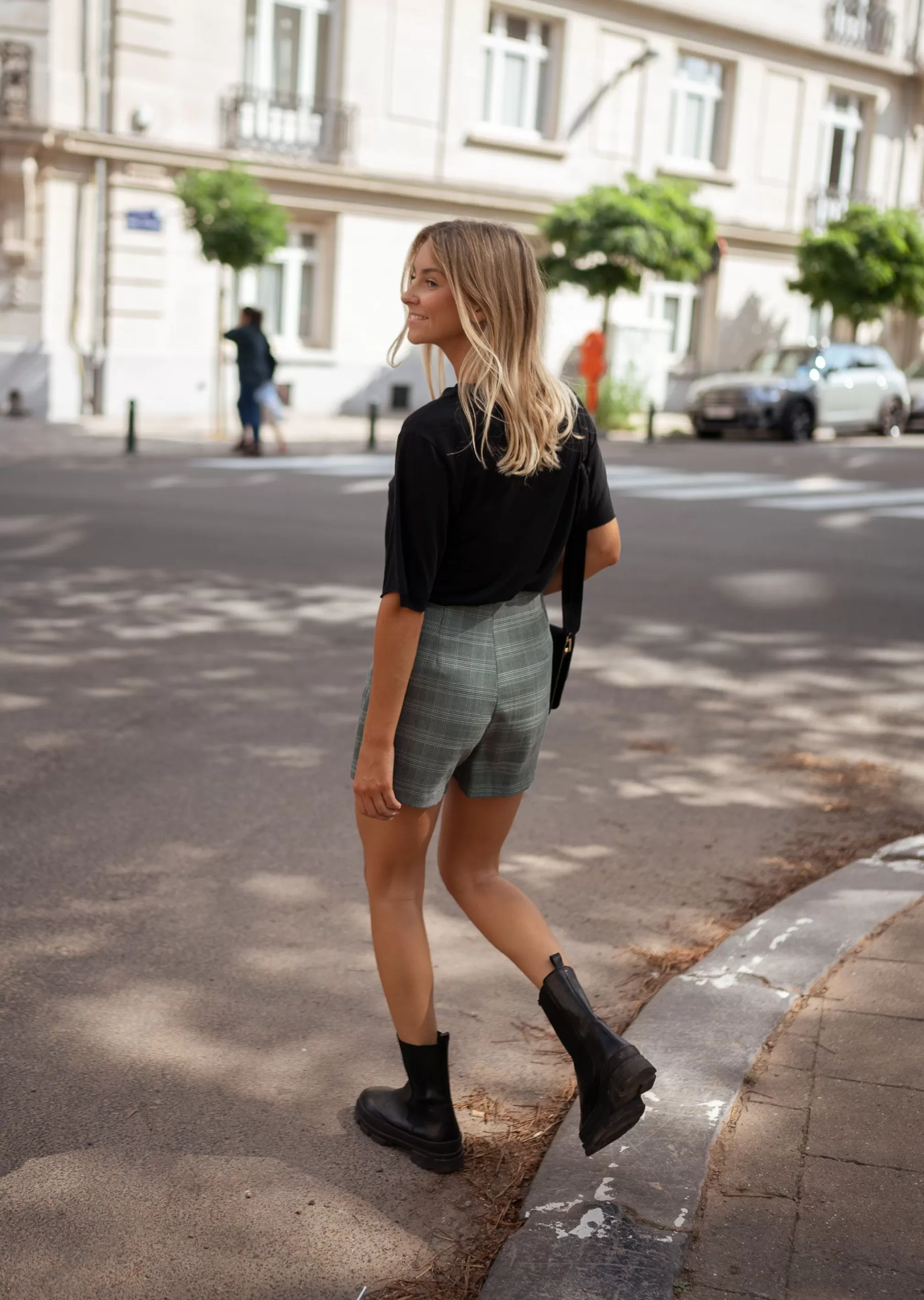 chani_skorts__checkered_green_81833-2.webp Chani Skorts - -Easy Clothes Cheap