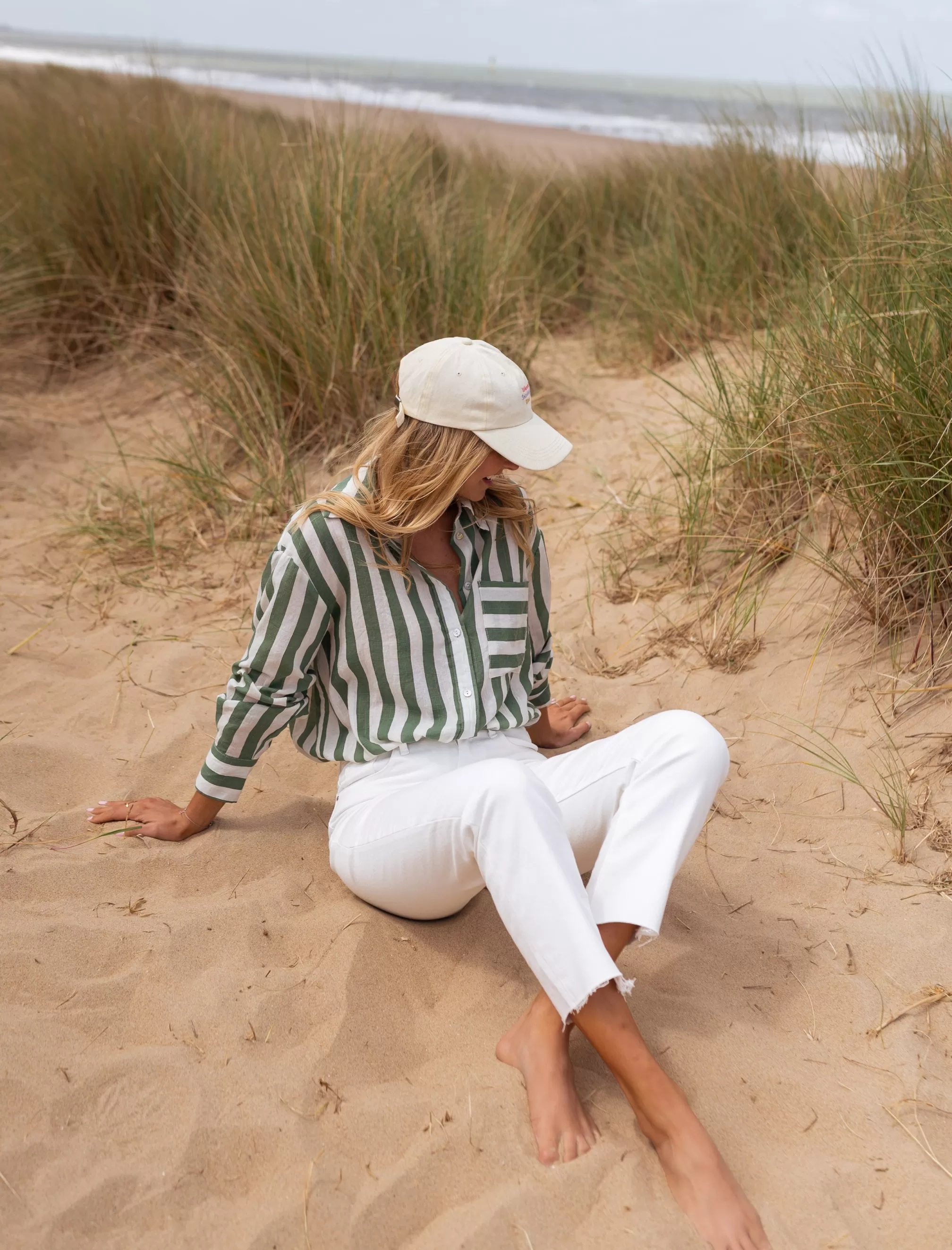 Chemise Benza à Lignes Vertes | Chemise Ample Lignée | Prêt-à-porter En Ligne | -Easy Clothes Discount