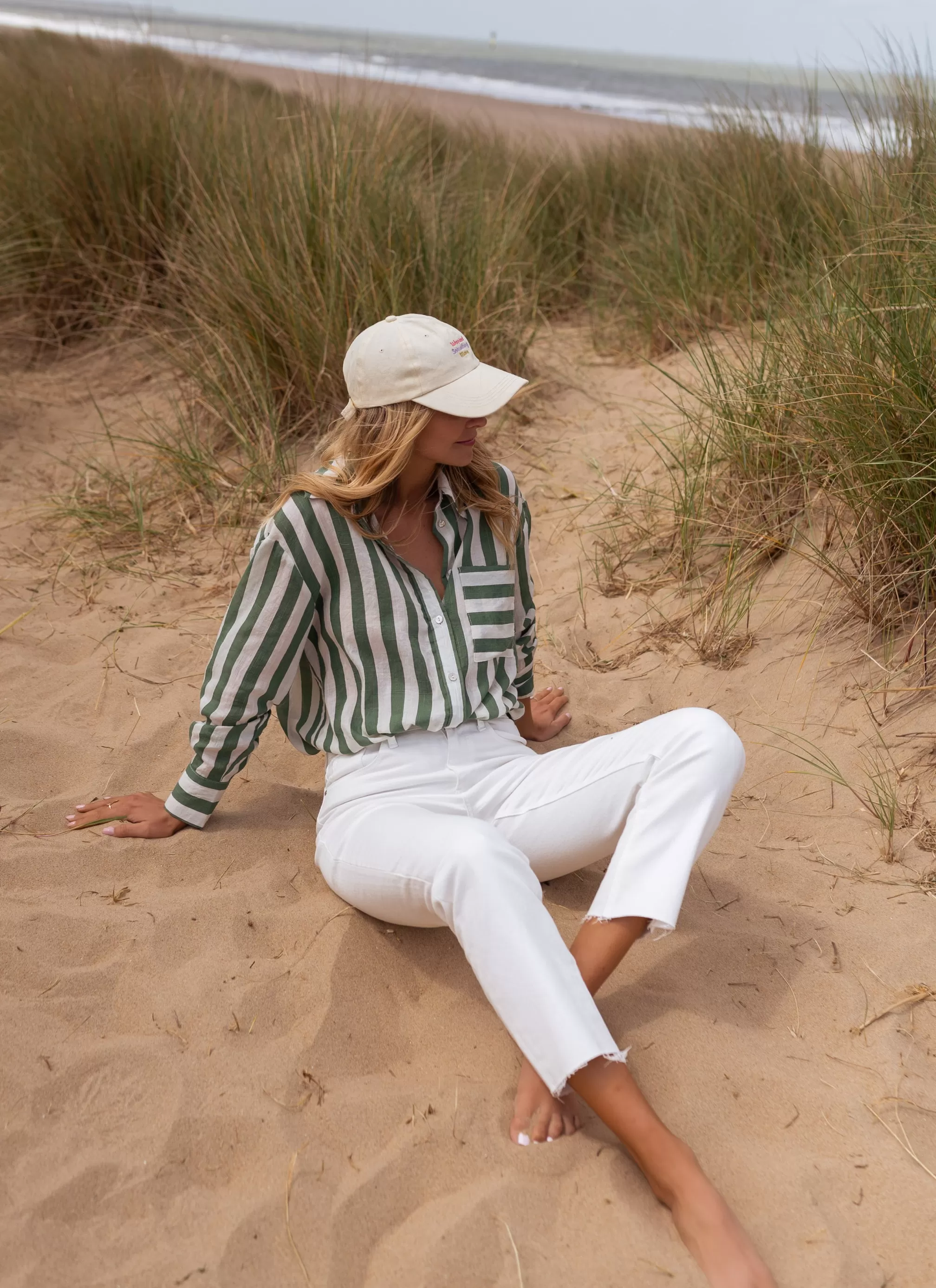 Chemise Benza à Lignes Vertes | Chemise Ample Lignée | Prêt-à-porter En Ligne | -Easy Clothes Discount