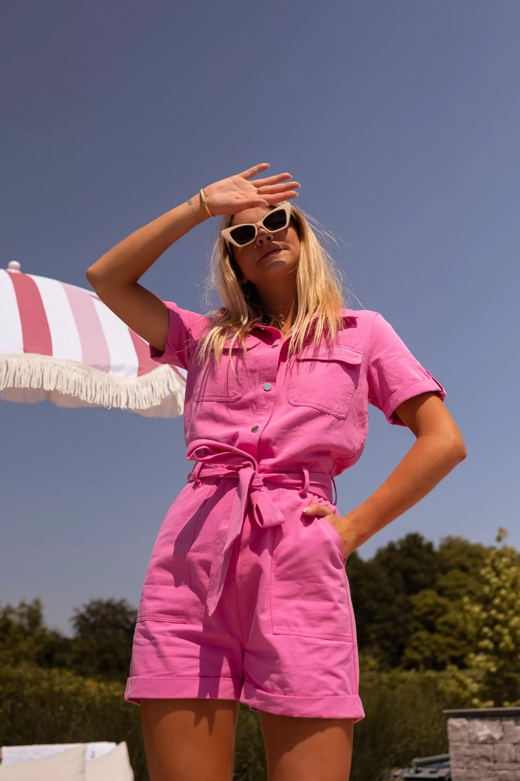 Combi-Shorts Selene Pink | Combi-Shorts Denim | Ready To-Porter Online | -Easy Clothes Online