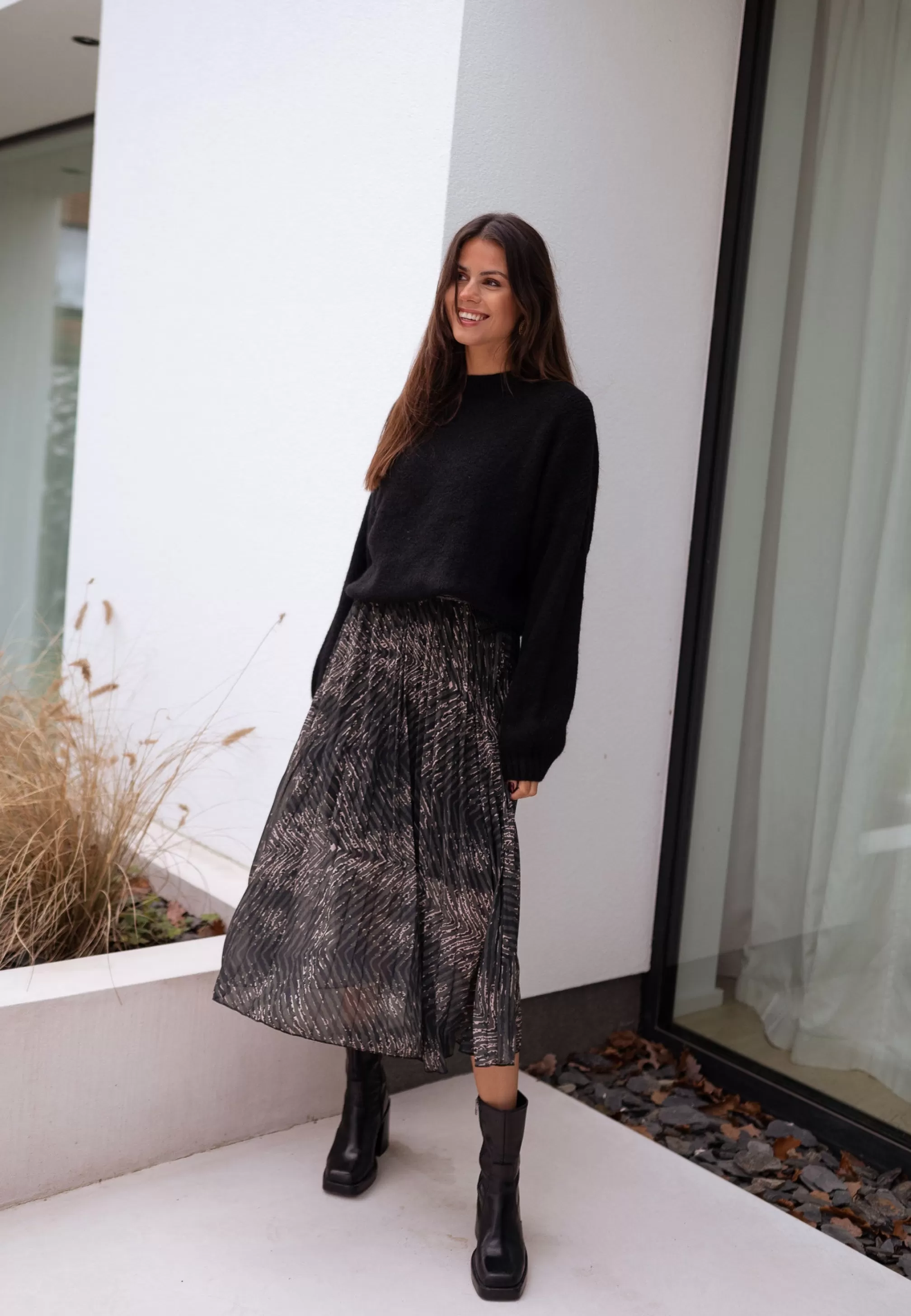 connie_dress__khaki_patterned_106146-6.webp Connie Dress - -Easy Clothes New