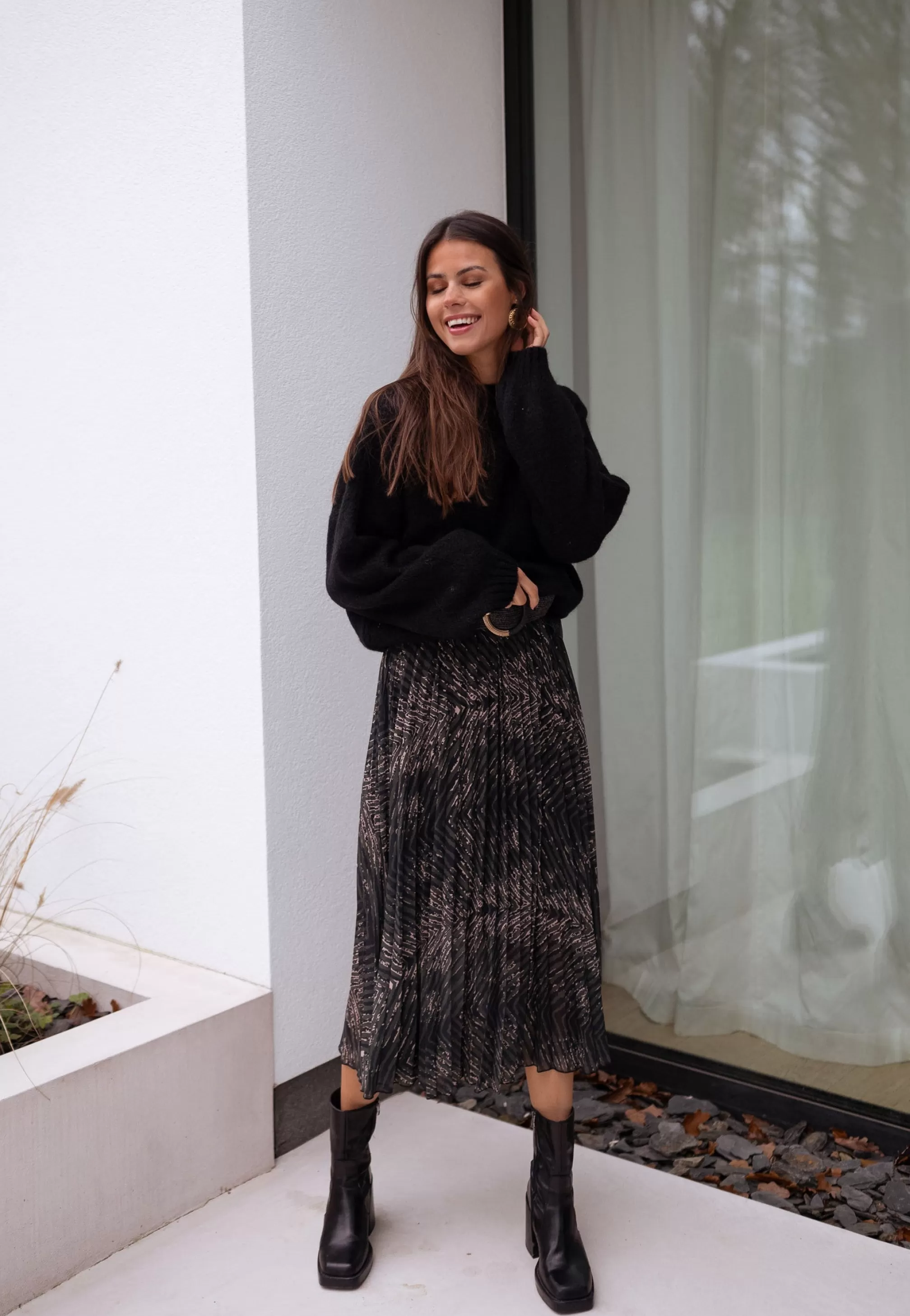 connie_dress__khaki_patterned_106160-7.webp Connie Dress - -Easy Clothes New