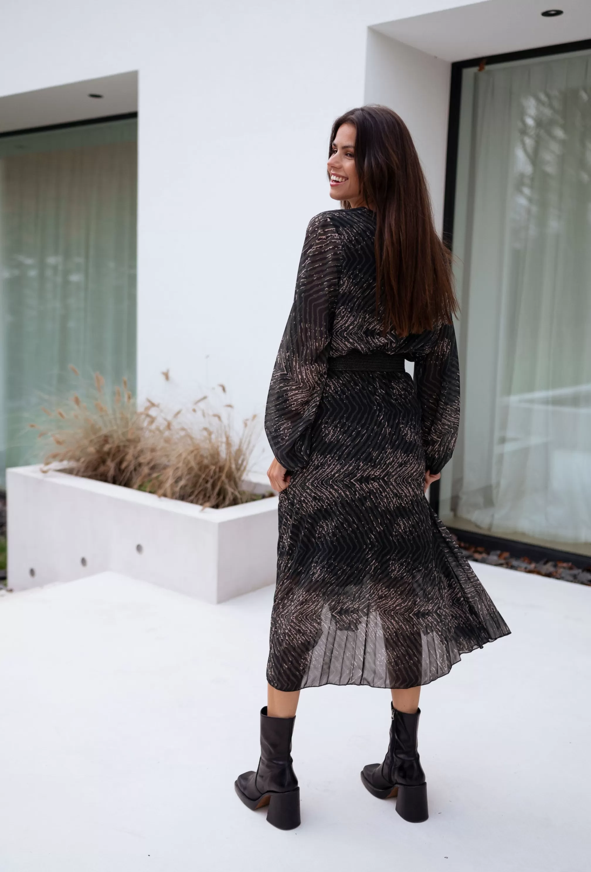 connie_dress__khaki_patterned_106161-6.webp Connie Dress - -Easy Clothes New