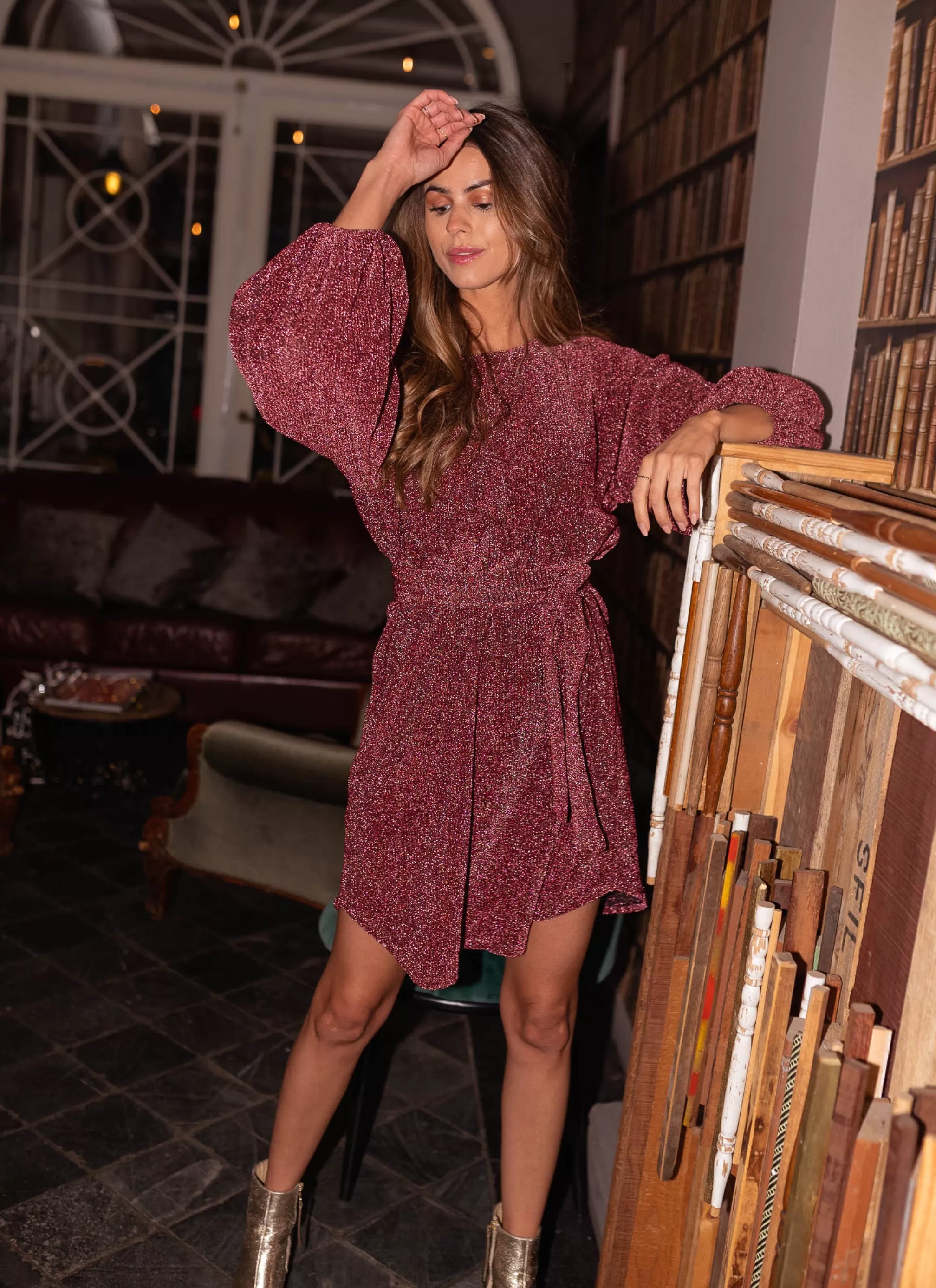 dita_dress_creation__pink_glittery_75858-2.webp Dita Dress CREATION - -Easy Clothes Shop