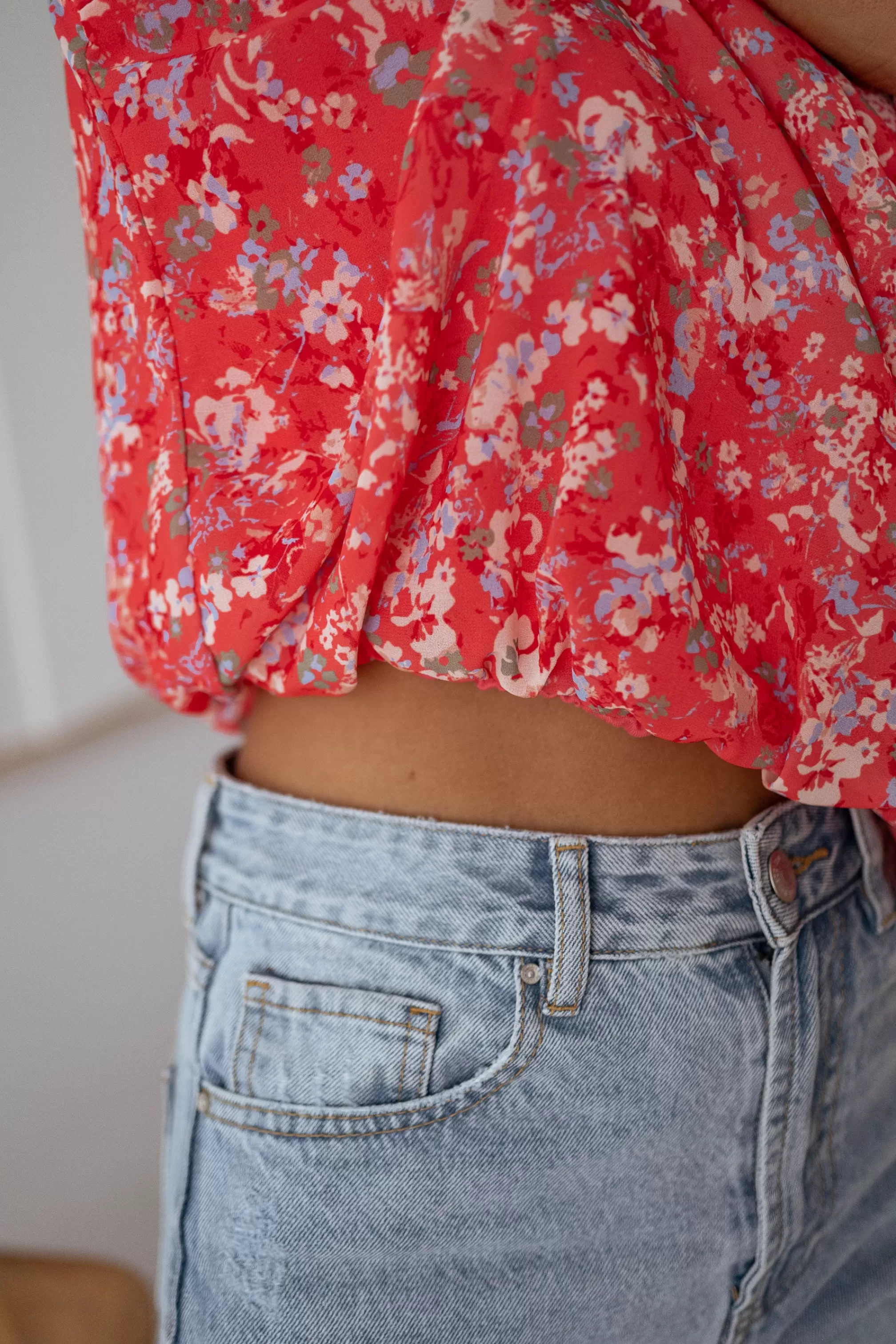 doma_blouse__coral_with_flowers_101351-4.webp Doma Blouse - -Easy Clothes Hot