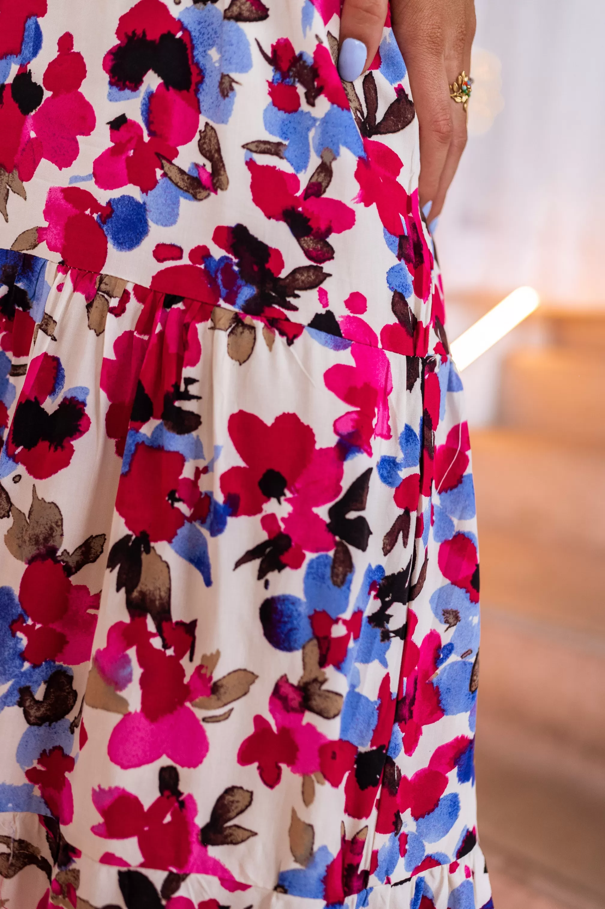 Dress Flower Eugenia | Dress Classic Cut Floral | Ready To-Porter Online | -Easy Clothes Shop