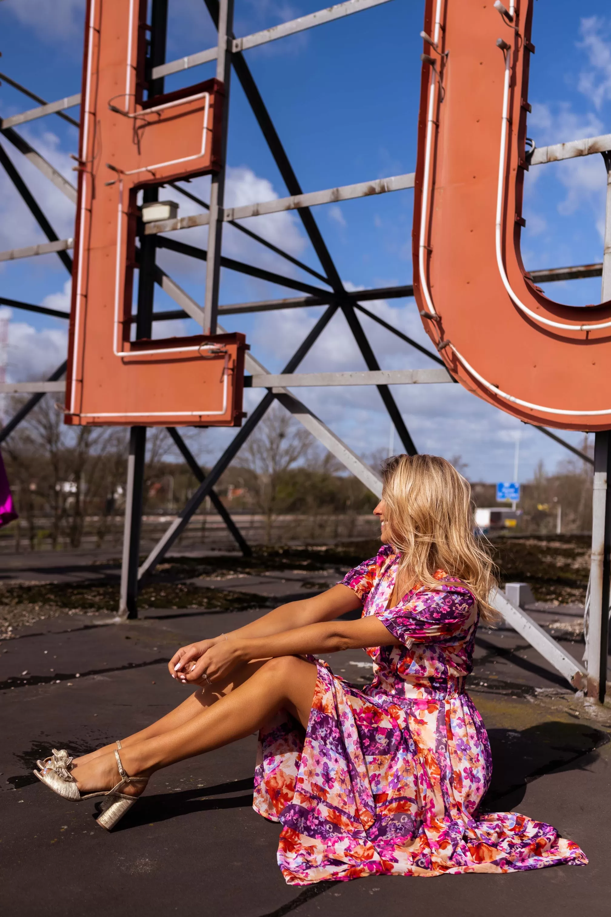 Dress Flower Lose | Dress Floral Split | Ready To-Porter Online | -Easy Clothes Outlet