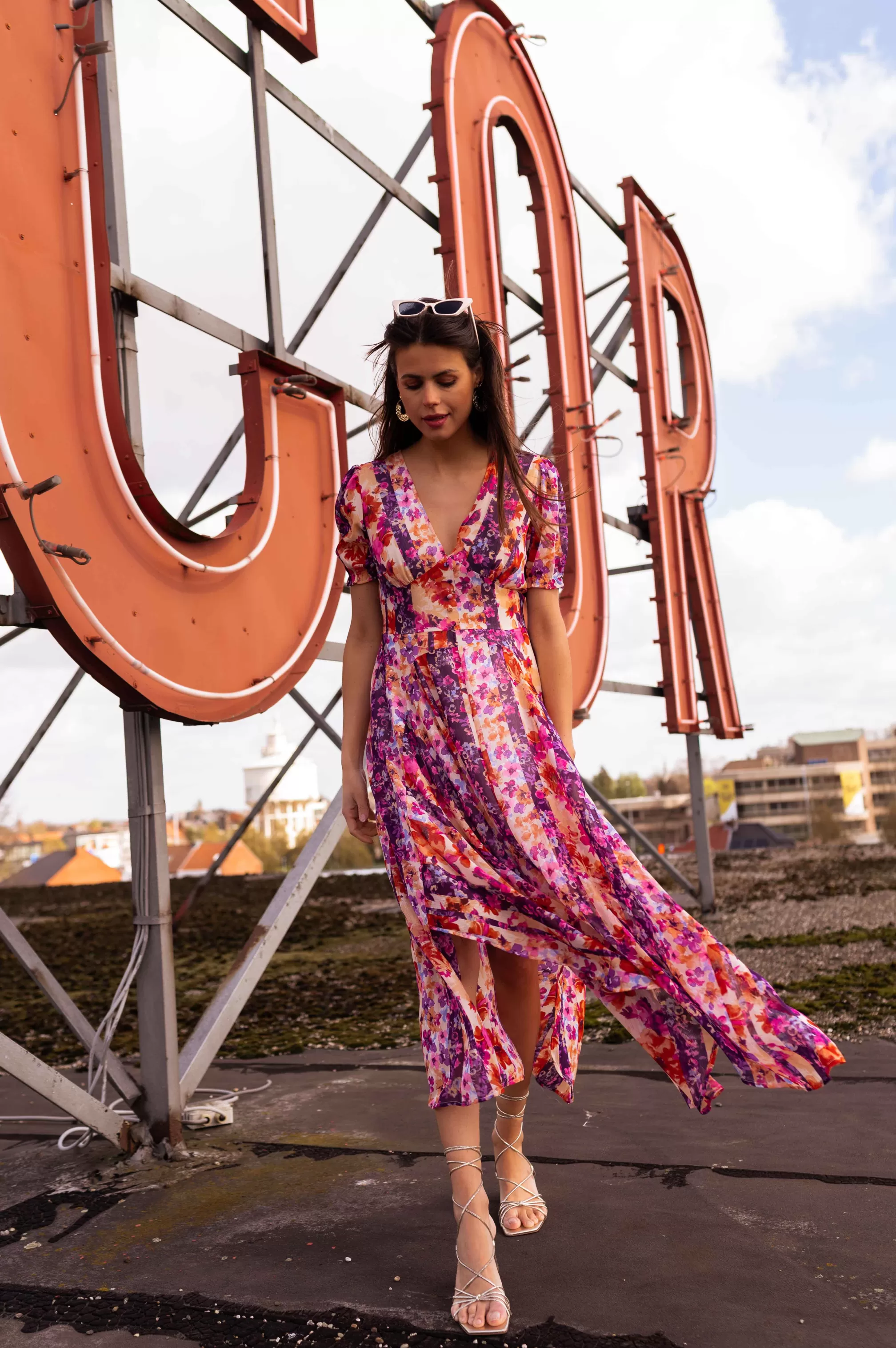 Dress Flower Lose | Dress Floral Split | Ready To-Porter Online | -Easy Clothes Outlet