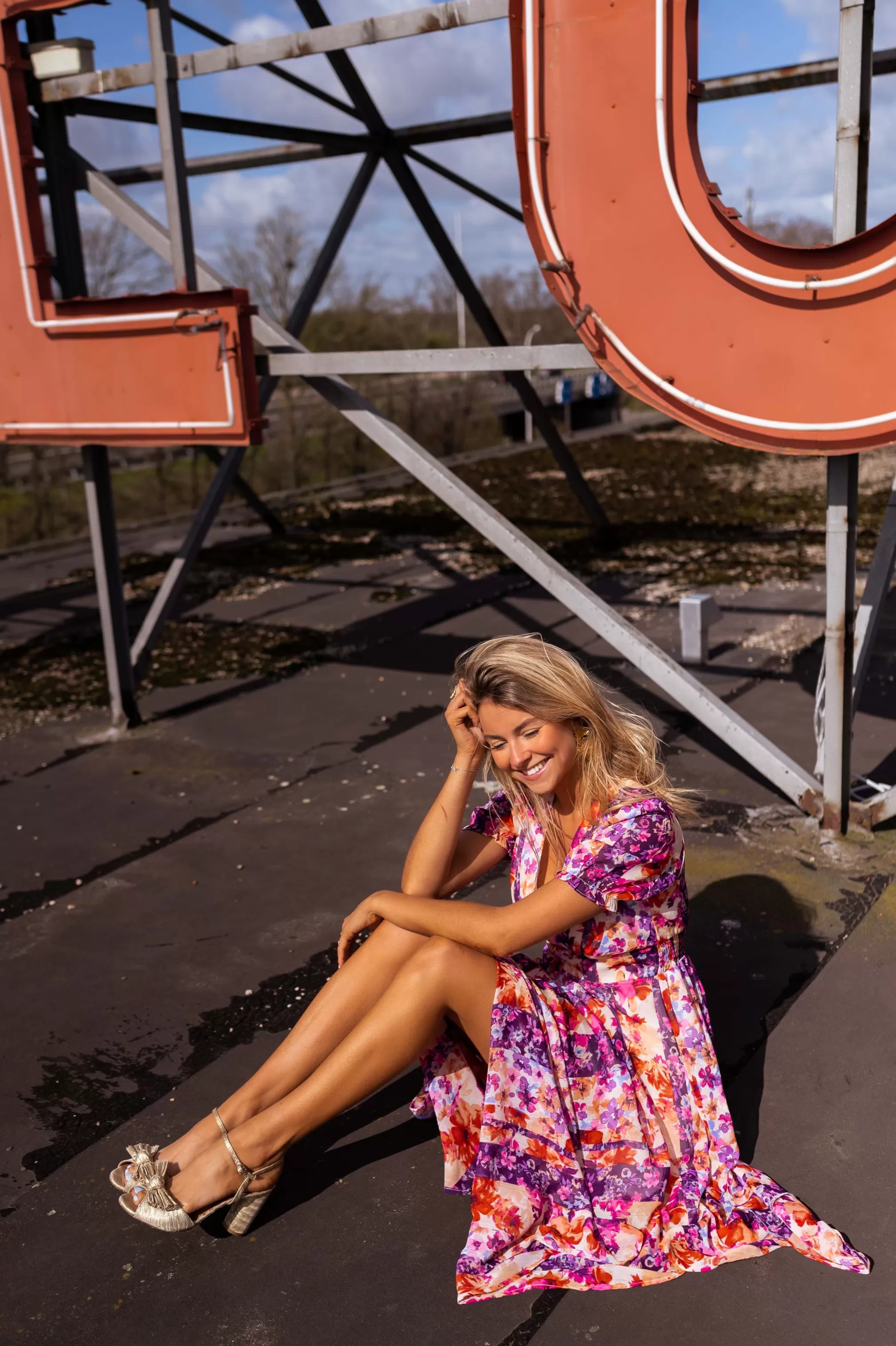 Dress Flower Lose | Dress Floral Split | Ready To-Porter Online | -Easy Clothes Outlet