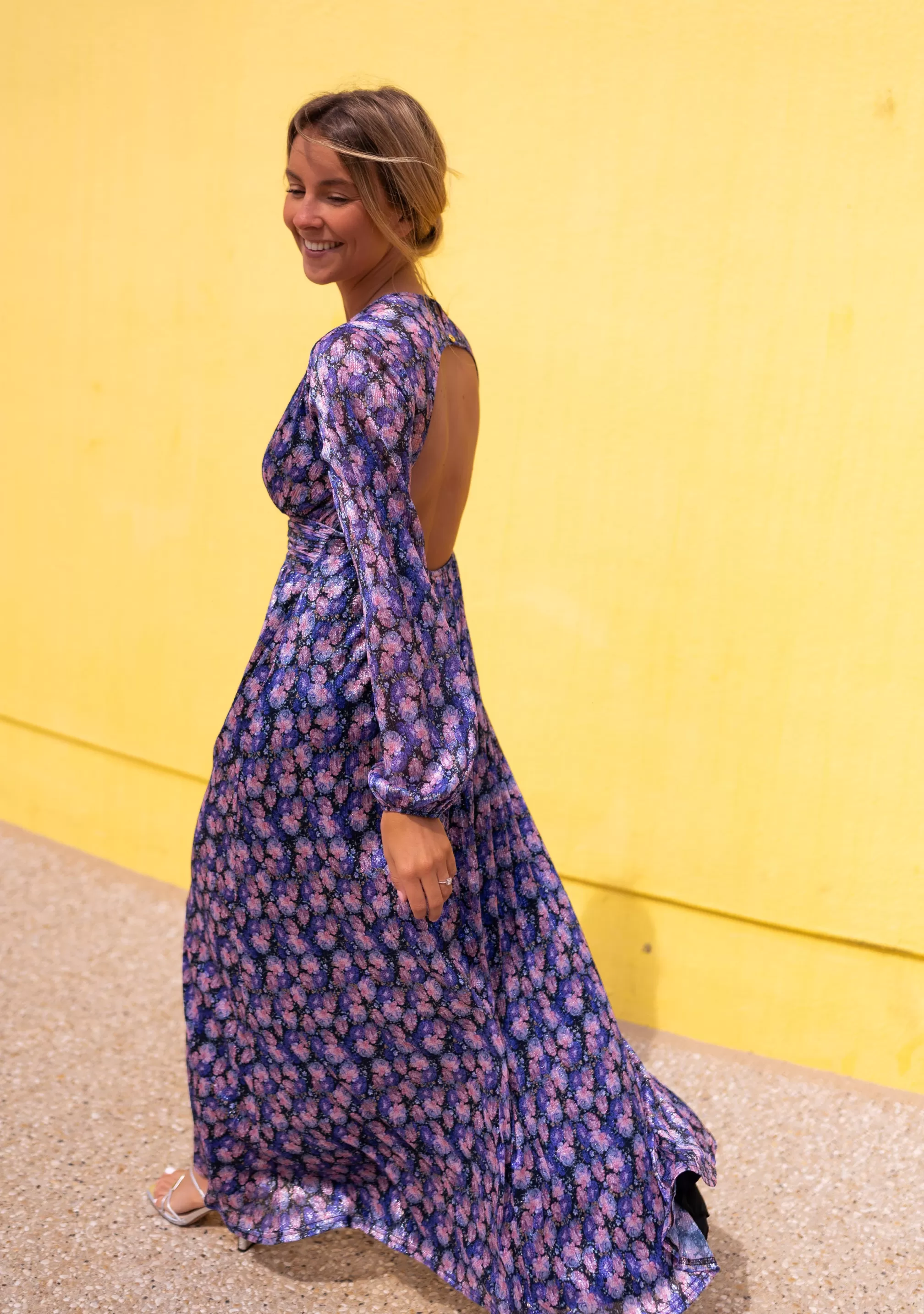 Dress Long -to -flower Imane - Creation | Long Dresscocktail | Ready To-Porter Online | -Easy Clothes Best Sale