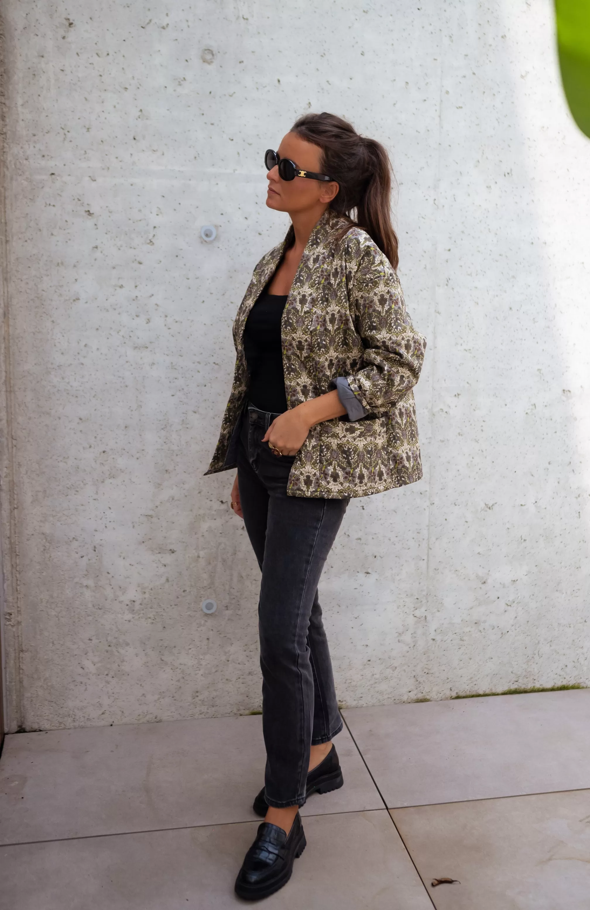 Gloria Jacket Khaki - -Easy Clothes Online