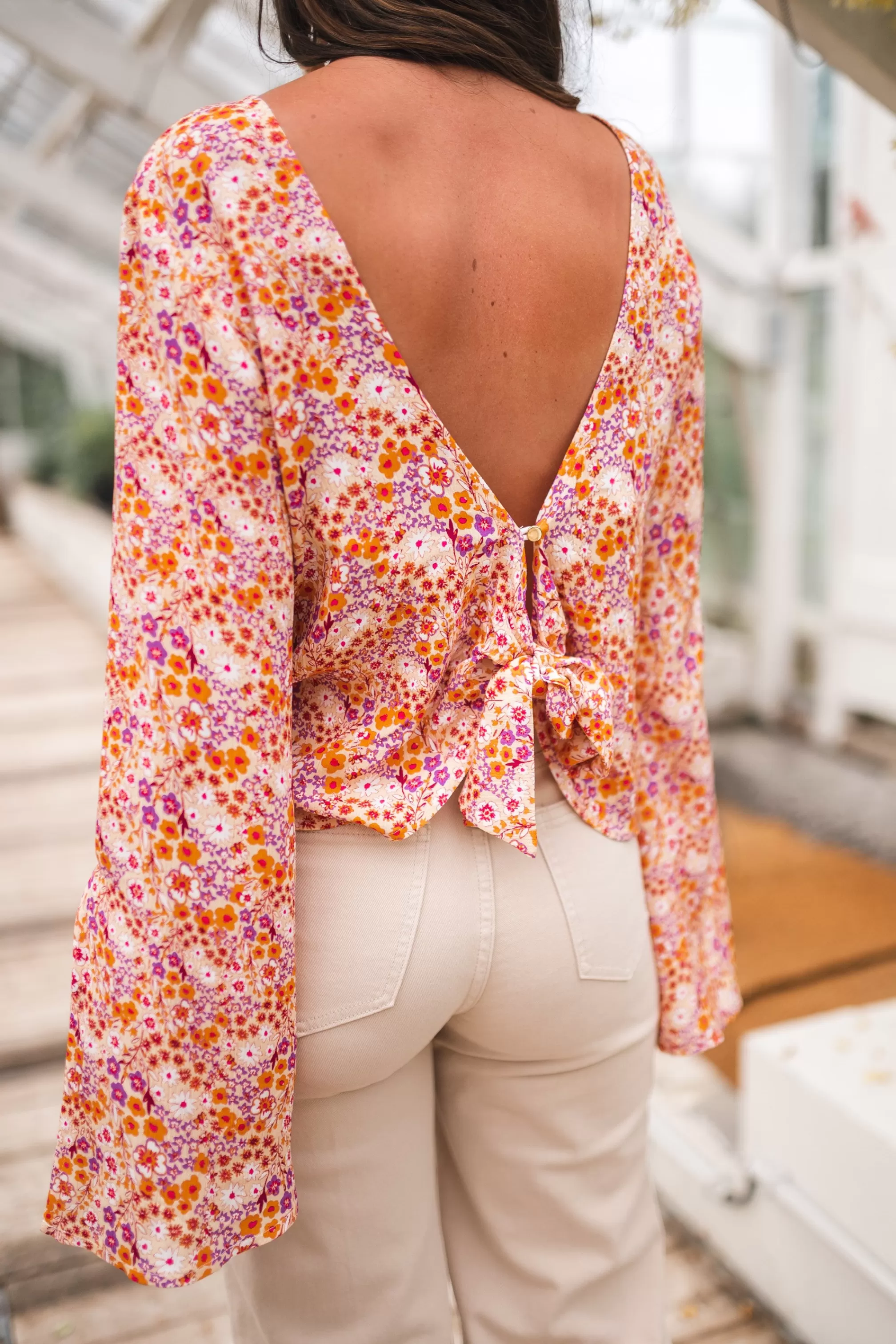 hopi_creation_blouse__orange_patterned_75462-3.webp Hopi CREATION Blouse - -Easy Clothes Online