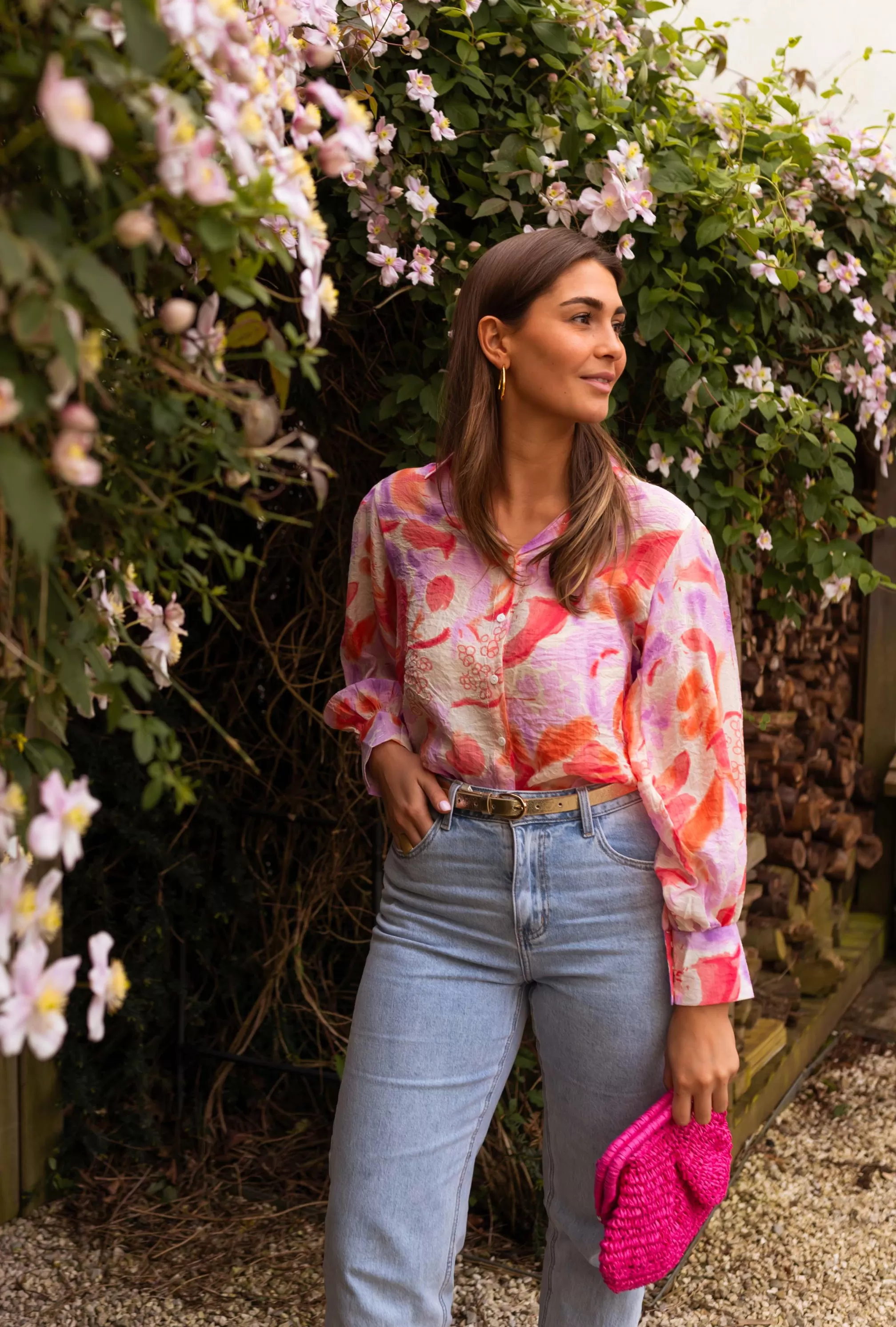 jayde_shirt__pink_amp_orange_105777-7.webp Jayde Shirt - -Easy Clothes Hot