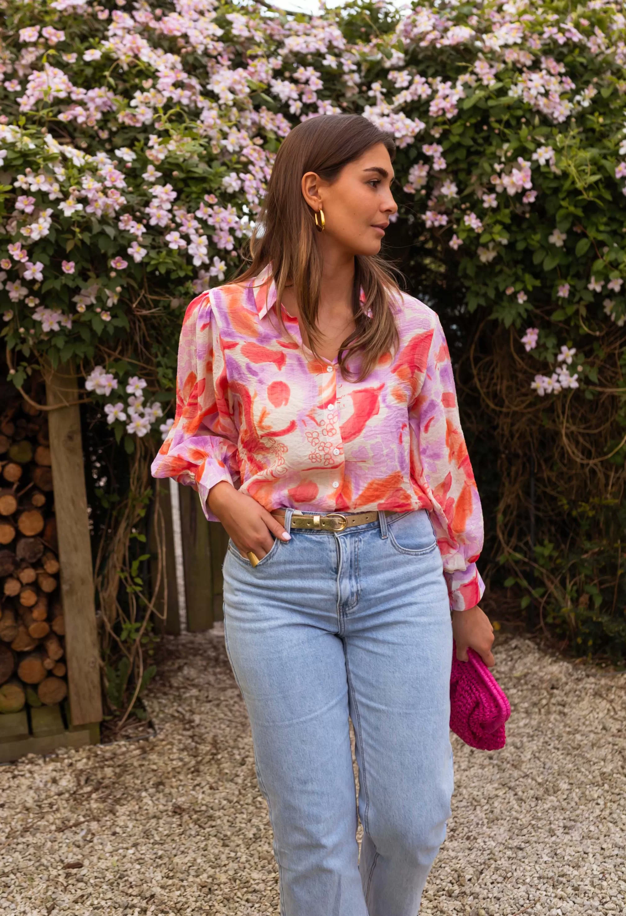 jayde_shirt__pink_amp_orange_105781-7.webp Jayde Shirt - -Easy Clothes Hot