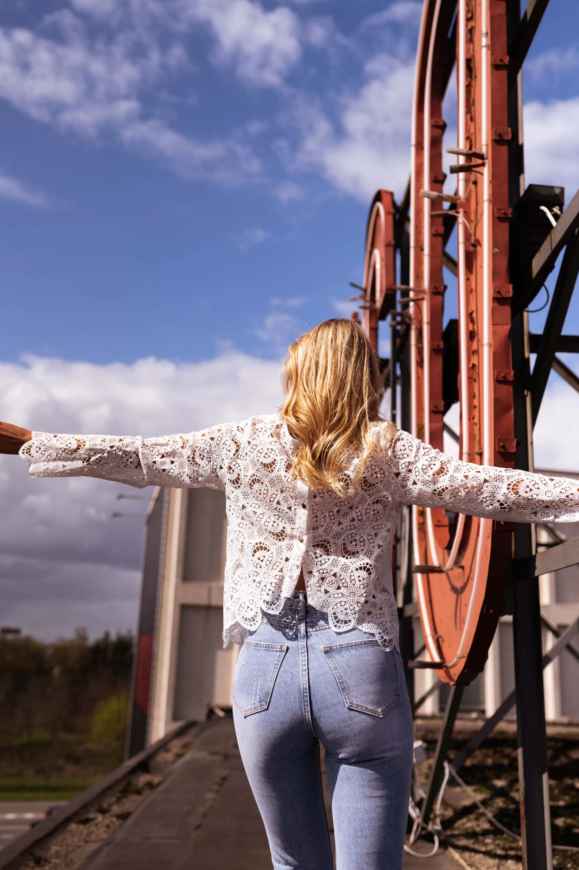 Manuela Blouse Ecru In Lace | Right Blouse Performed | Ready To-Porter Online | -Easy Clothes Hot