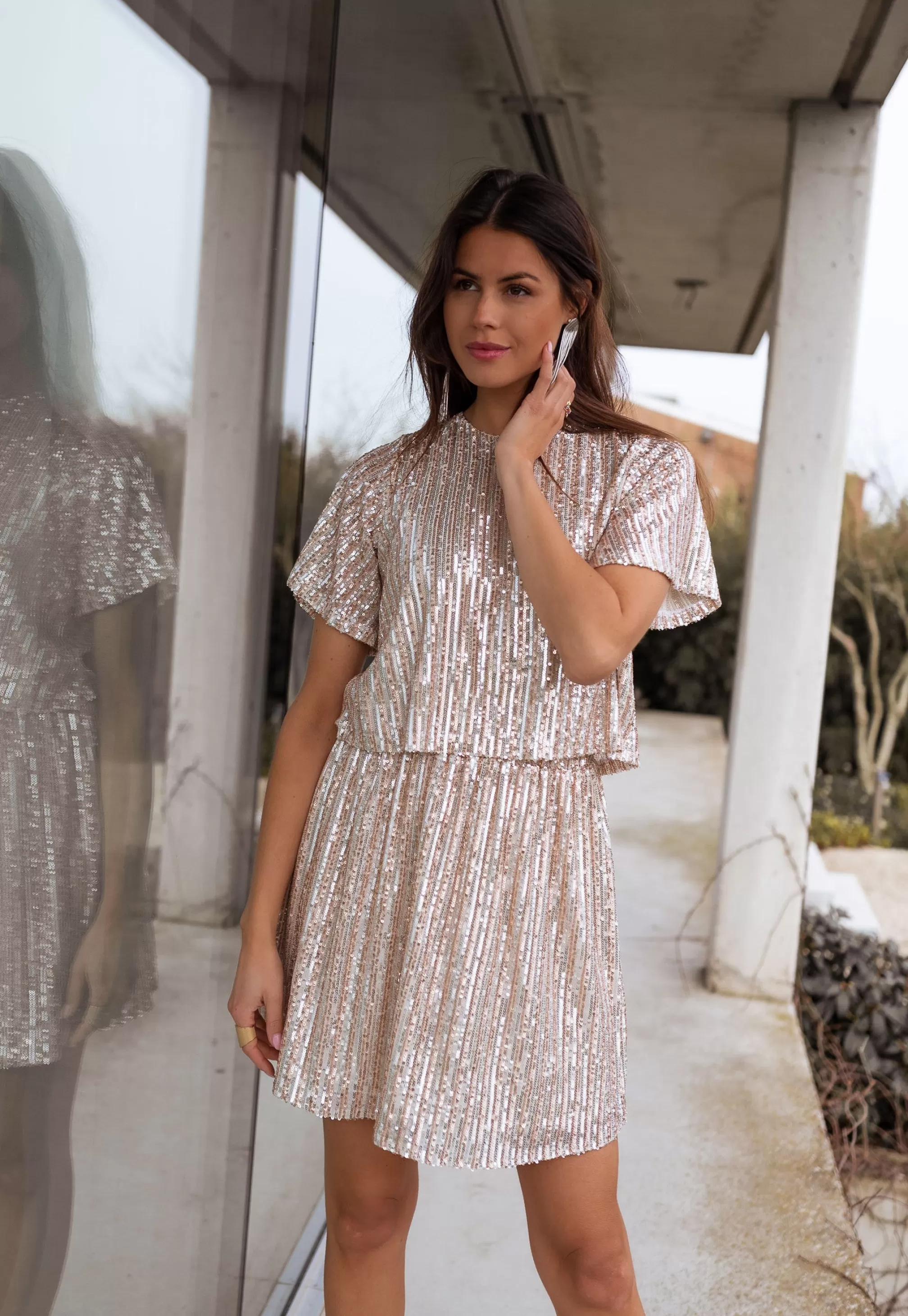 Martine Skirt Glittery - Creation | Skirt With Sequins | Ready To-Porter Online | -Easy Clothes Clearance