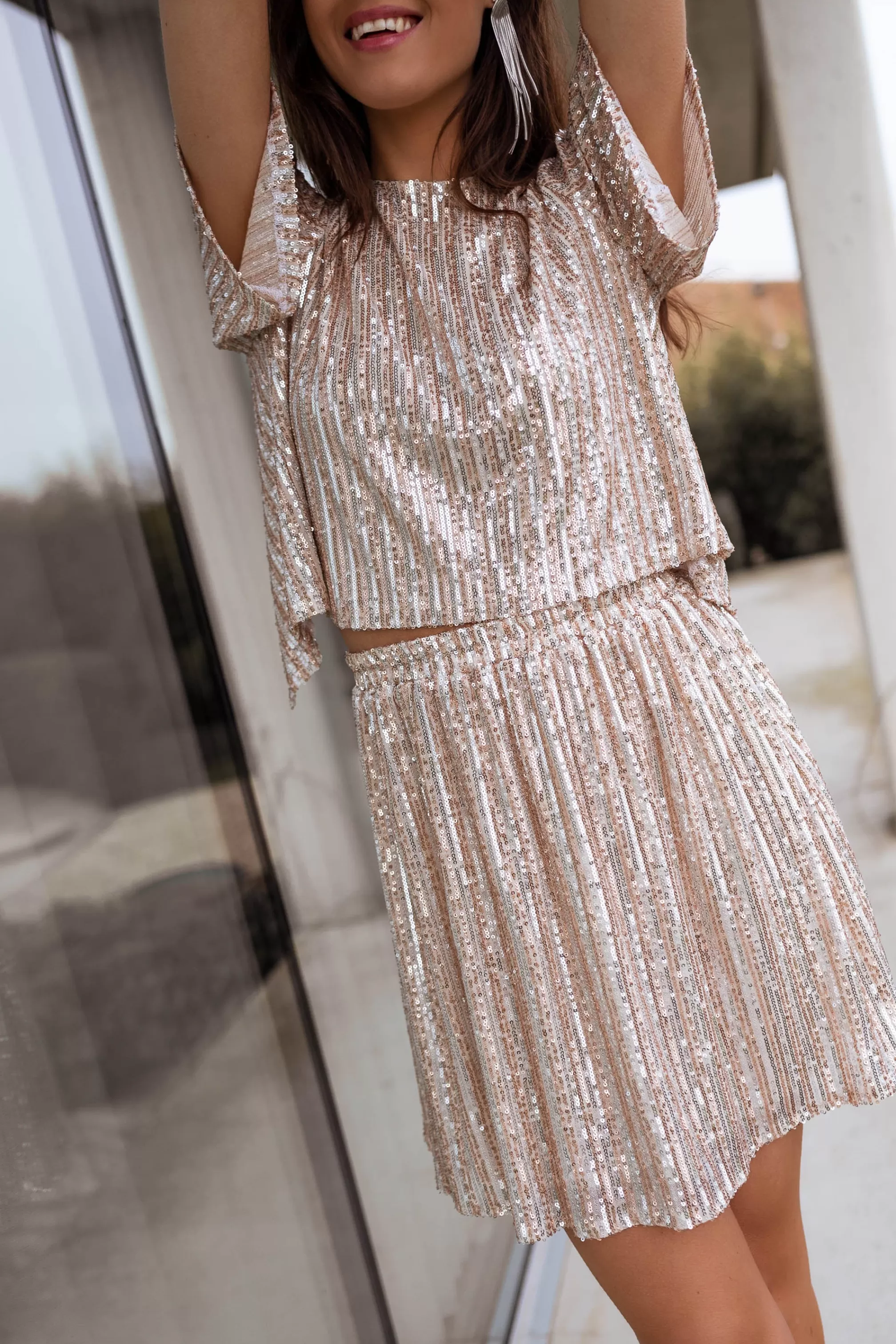 Martine Skirt Glittery - Creation | Skirt With Sequins | Ready To-Porter Online | -Easy Clothes Clearance