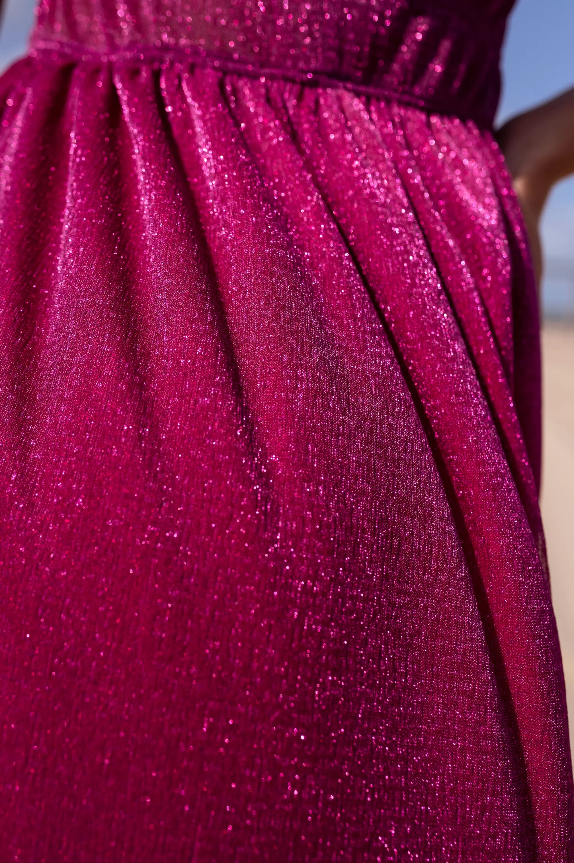 Robe Coline Rose Fuchsia - CREATION | Robe Longue Pailletée | Prêt-à-porter En Ligne | -Easy Clothes Best Sale