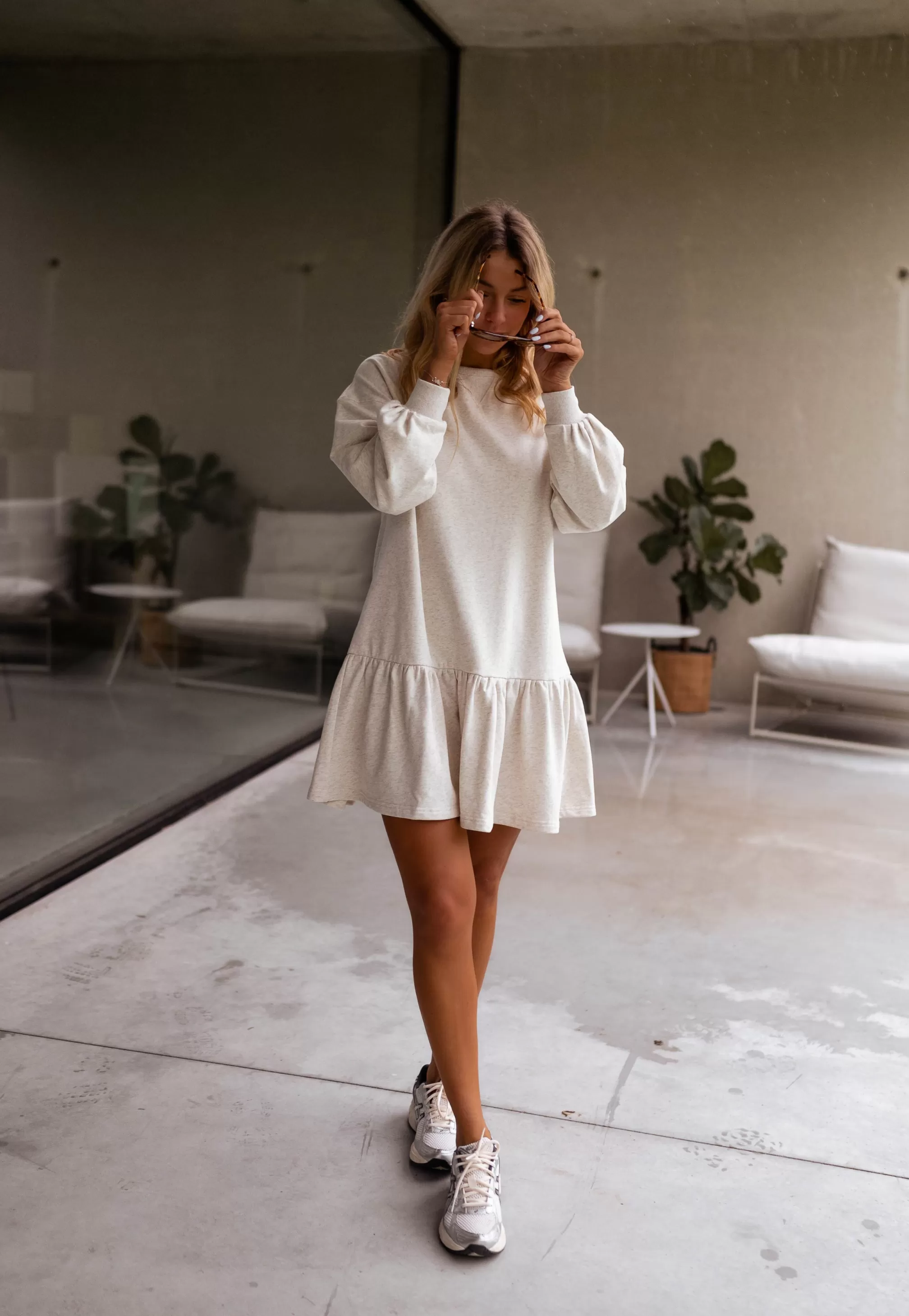 Robe Pull Bertina Grise | Robe Pull Ample |  Prêt-à-porter En Ligne | -Easy Clothes Outlet