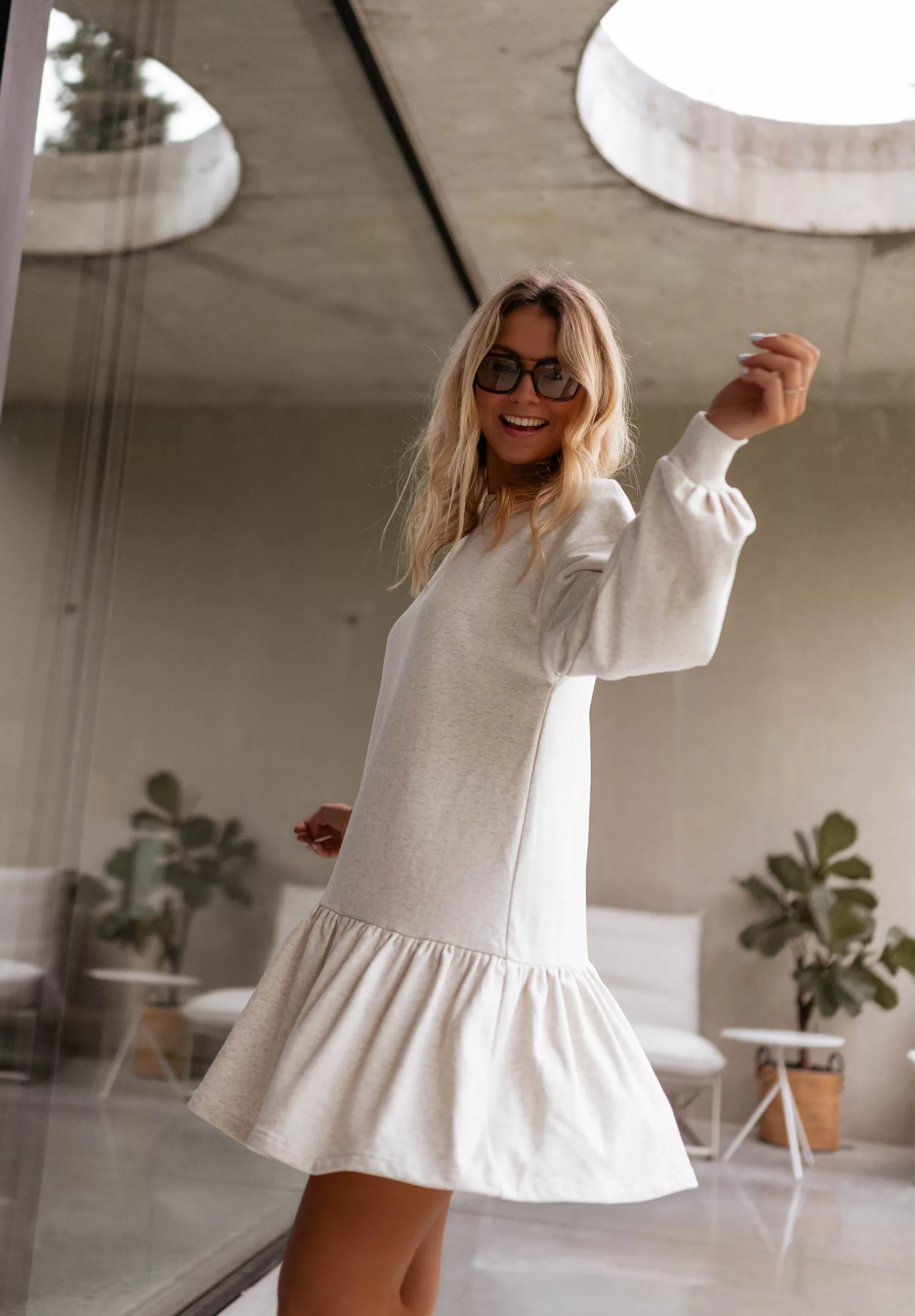 Robe Pull Bertina Grise | Robe Pull Ample |  Prêt-à-porter En Ligne | -Easy Clothes Outlet