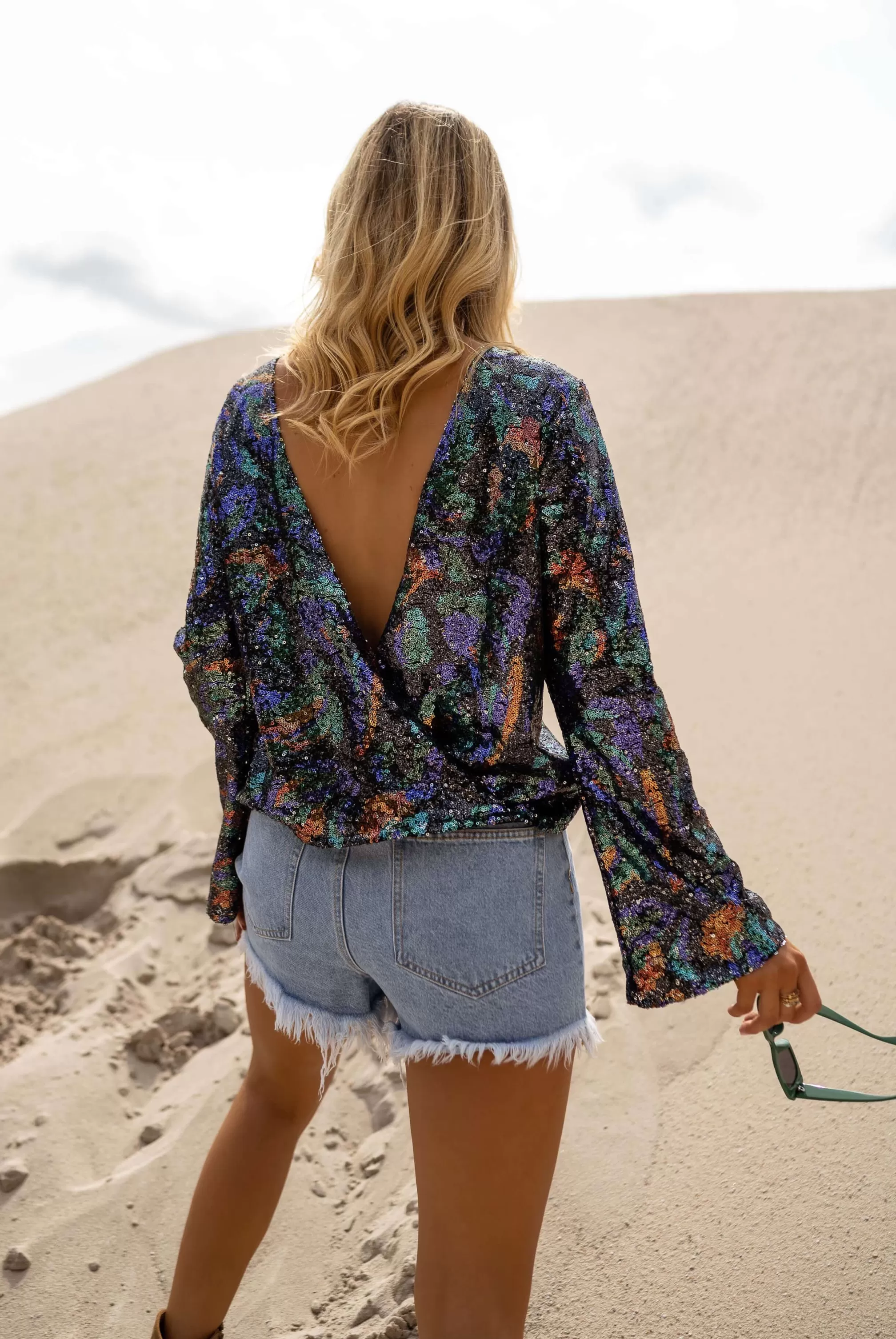 Selma Blouse - Colored Glitter - Creation-Easy Clothes Sale