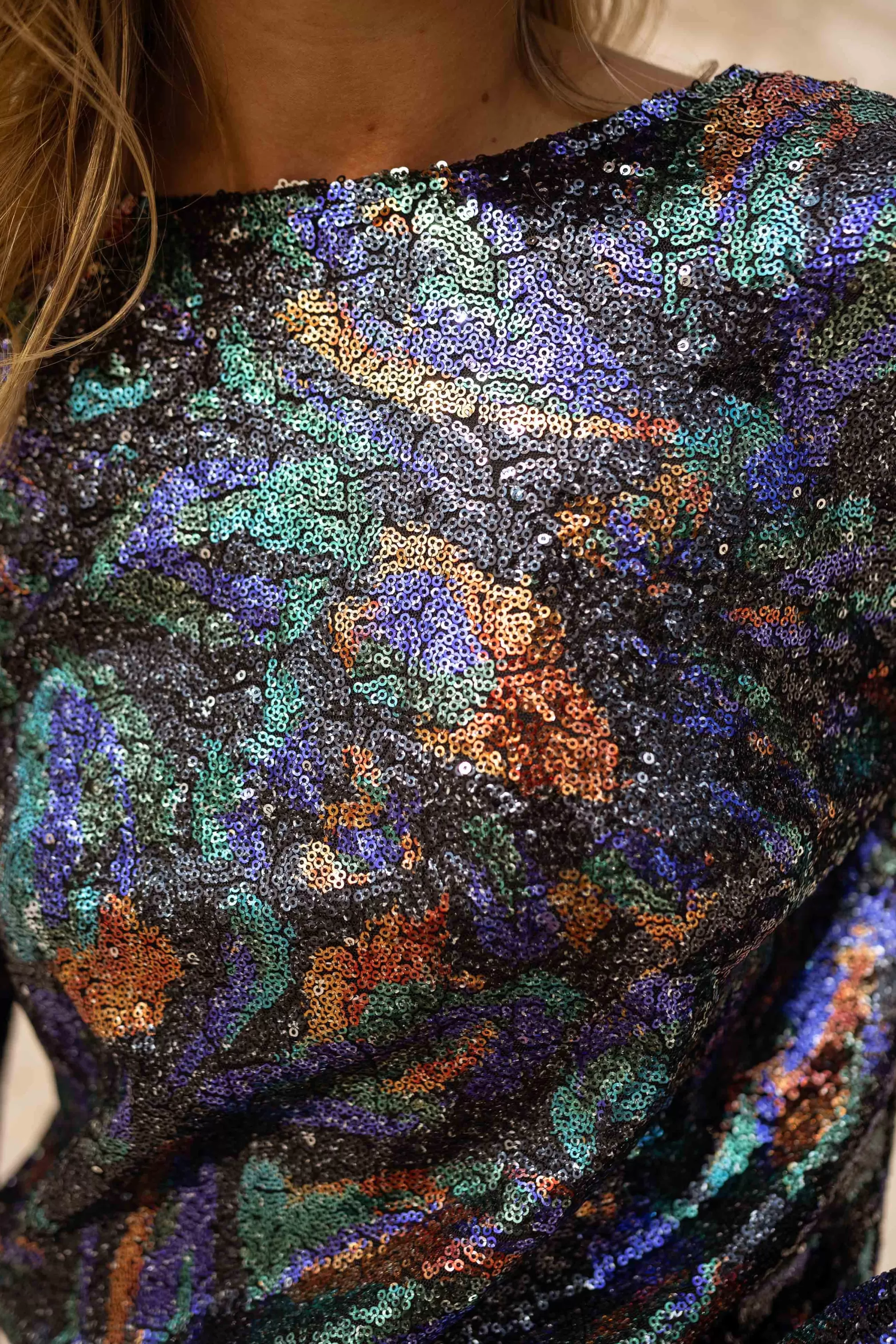 Selma Blouse - Colored Glitter - Creation-Easy Clothes Sale