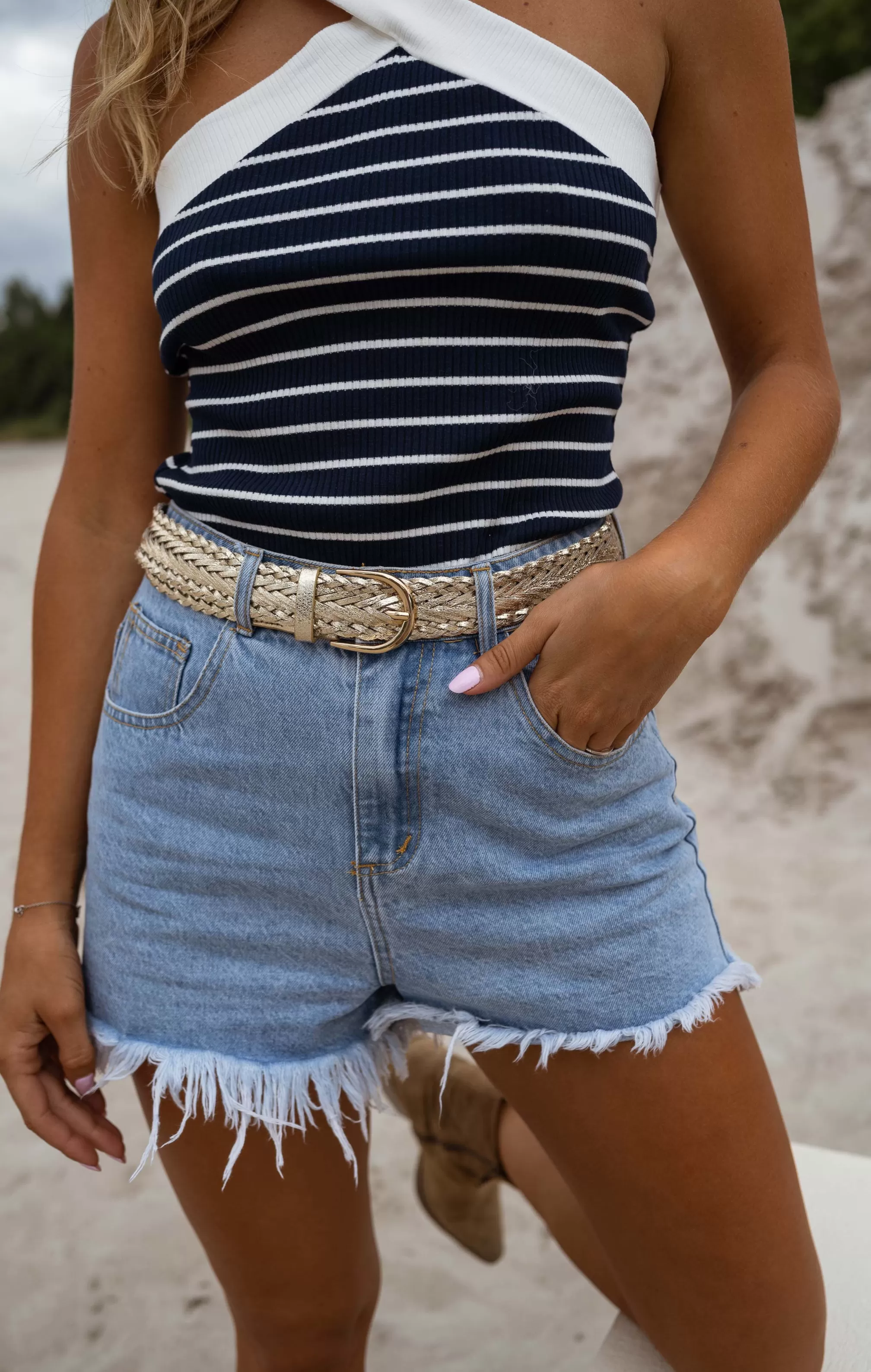 Shorts Franck Denim - Blue - Size High - Clothing-Easy Clothes Discount