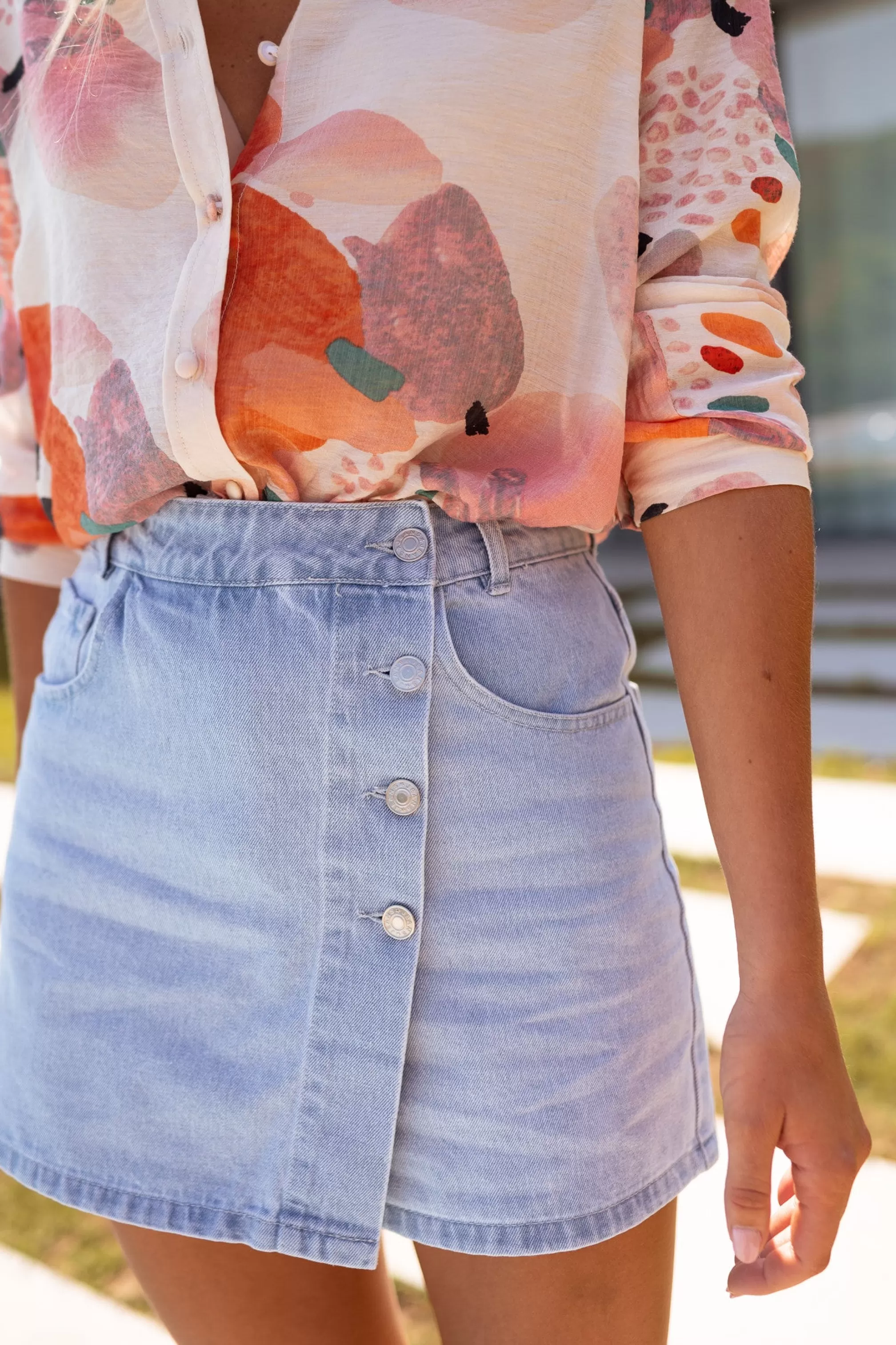 Skort Lilia Denim | Skort Hidden-Heart | Ready To-Porter Online | -Easy Clothes Best Sale