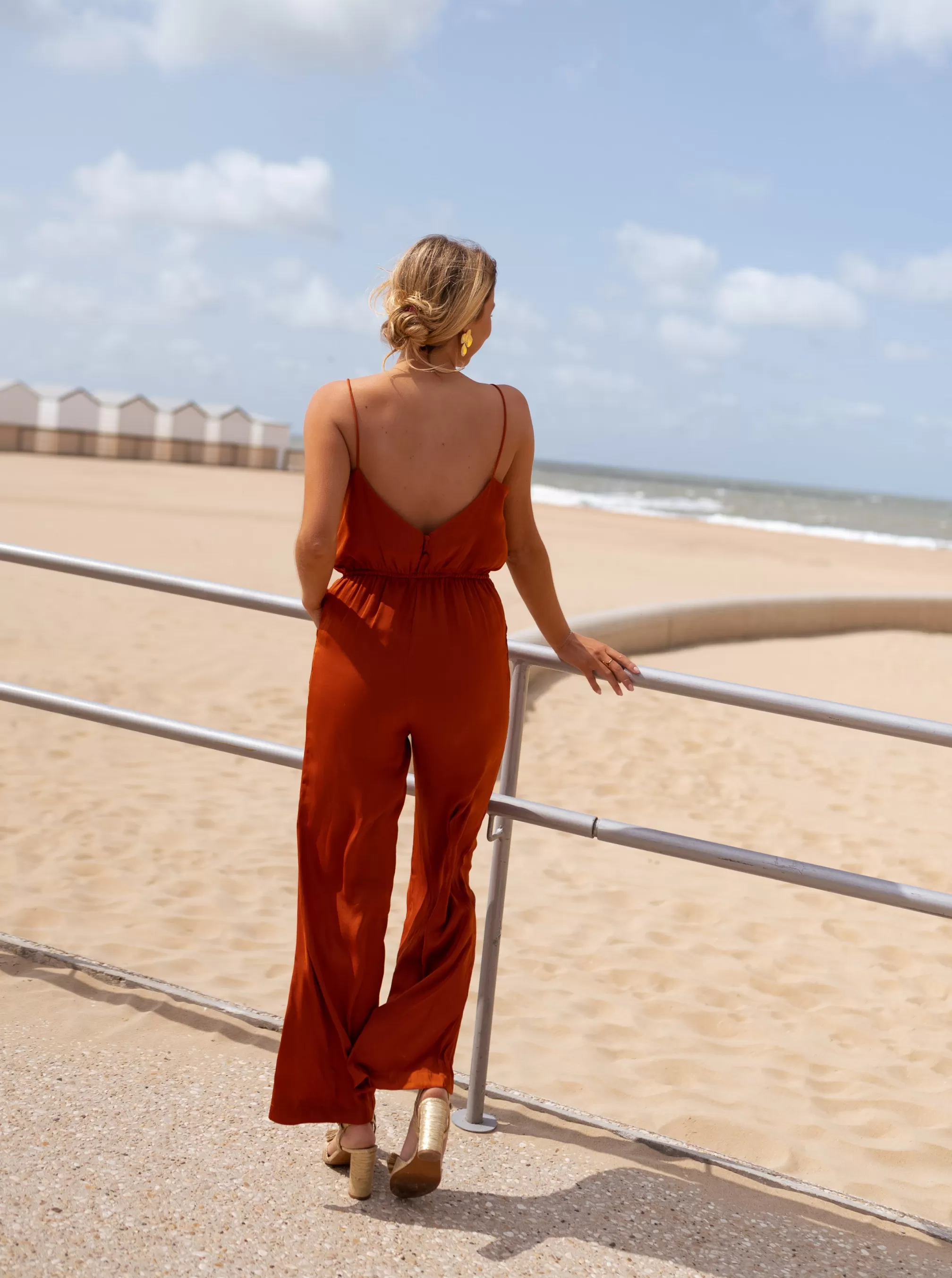 Suit Celesta Brick | Suit Has Spaghetti Straps | Ready To-Porter Online | -Easy Clothes New