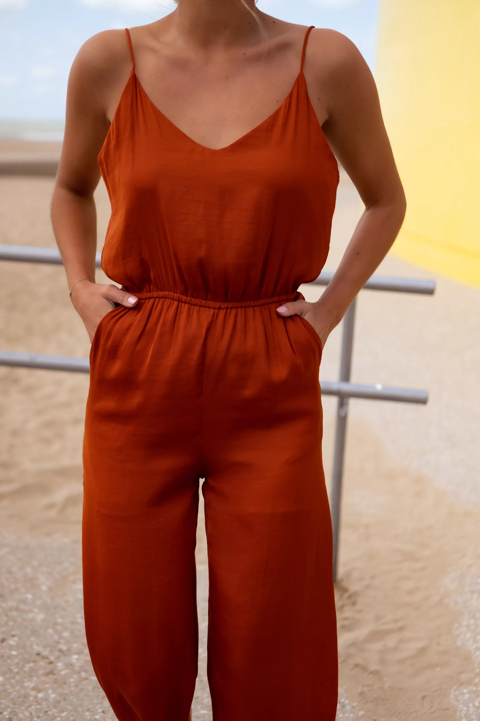 Suit Celesta Brick | Suit Has Spaghetti Straps | Ready To-Porter Online | -Easy Clothes New