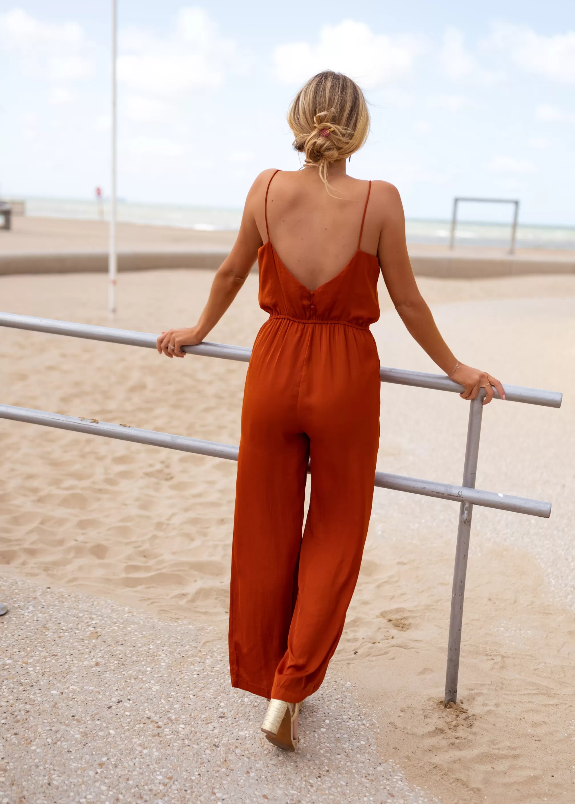 Suit Celesta Brick | Suit Has Spaghetti Straps | Ready To-Porter Online | -Easy Clothes New