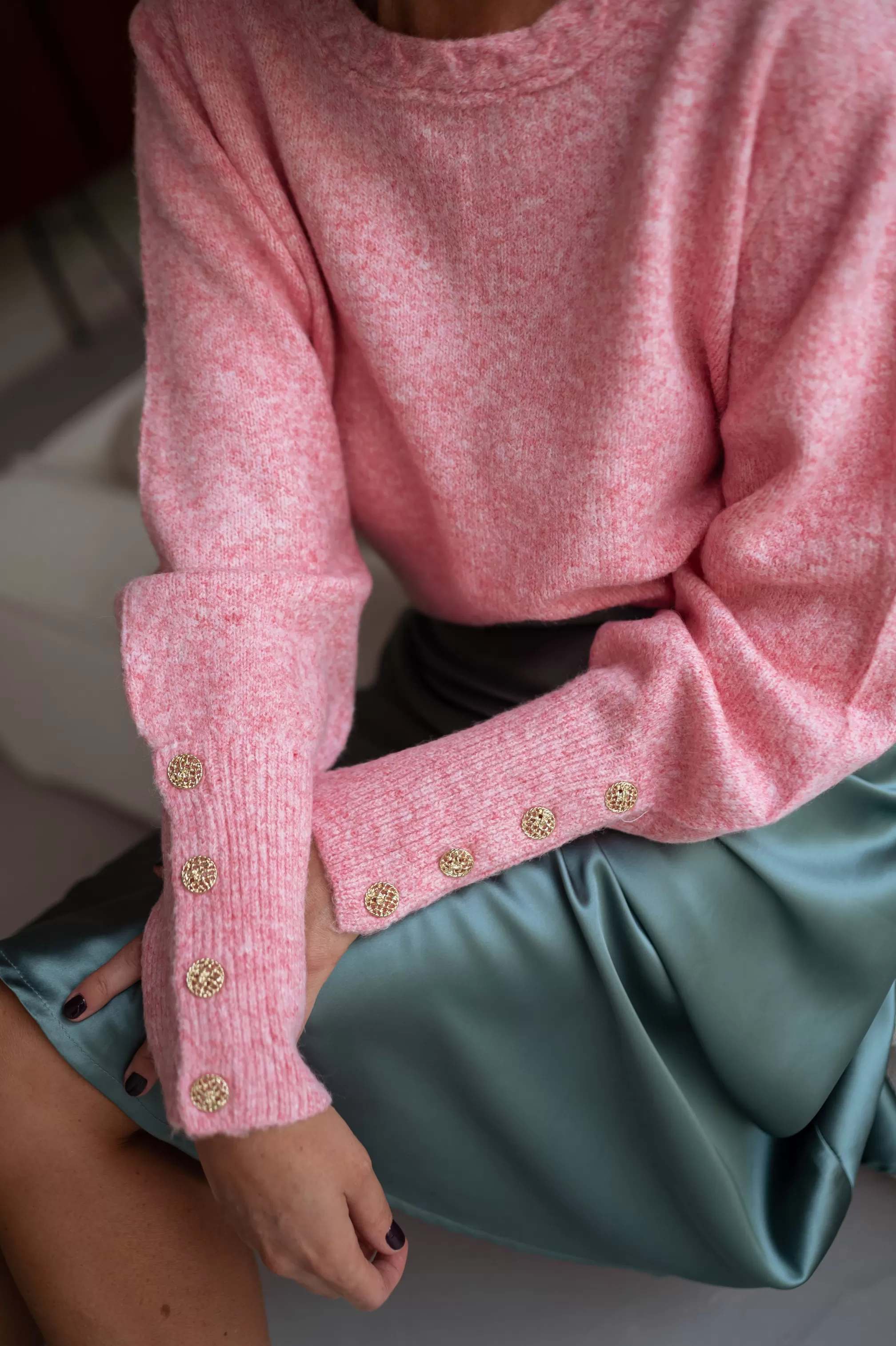 Sweater Rubens Pink - Soft - One Size - -Easy Clothes New