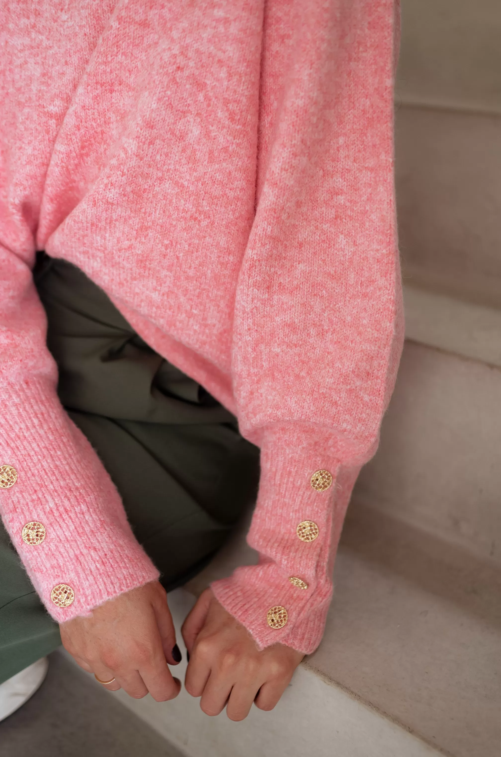 Sweater Rubens Pink - Soft - One Size - -Easy Clothes New