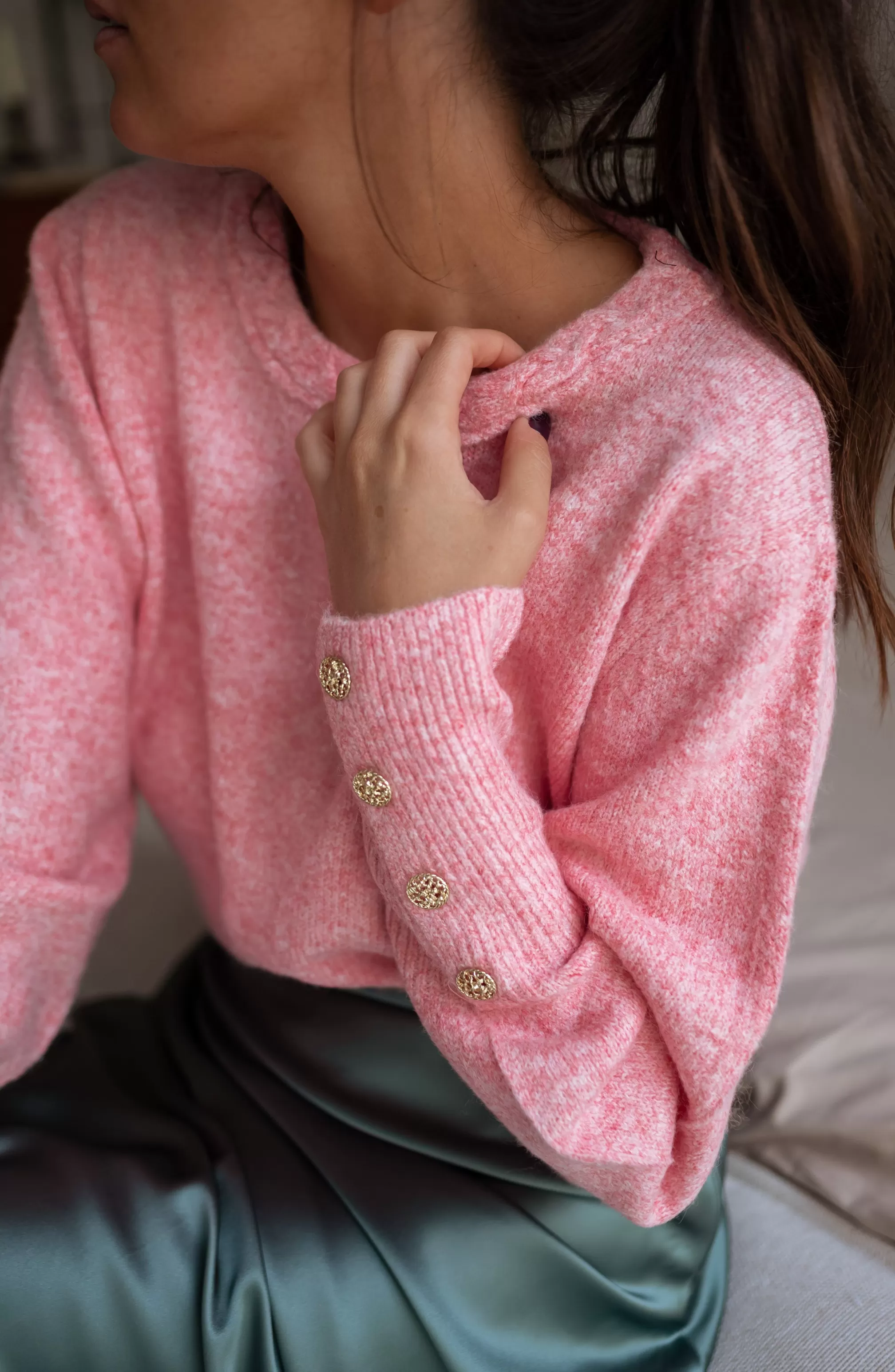 Sweater Rubens Pink - Soft - One Size - -Easy Clothes New