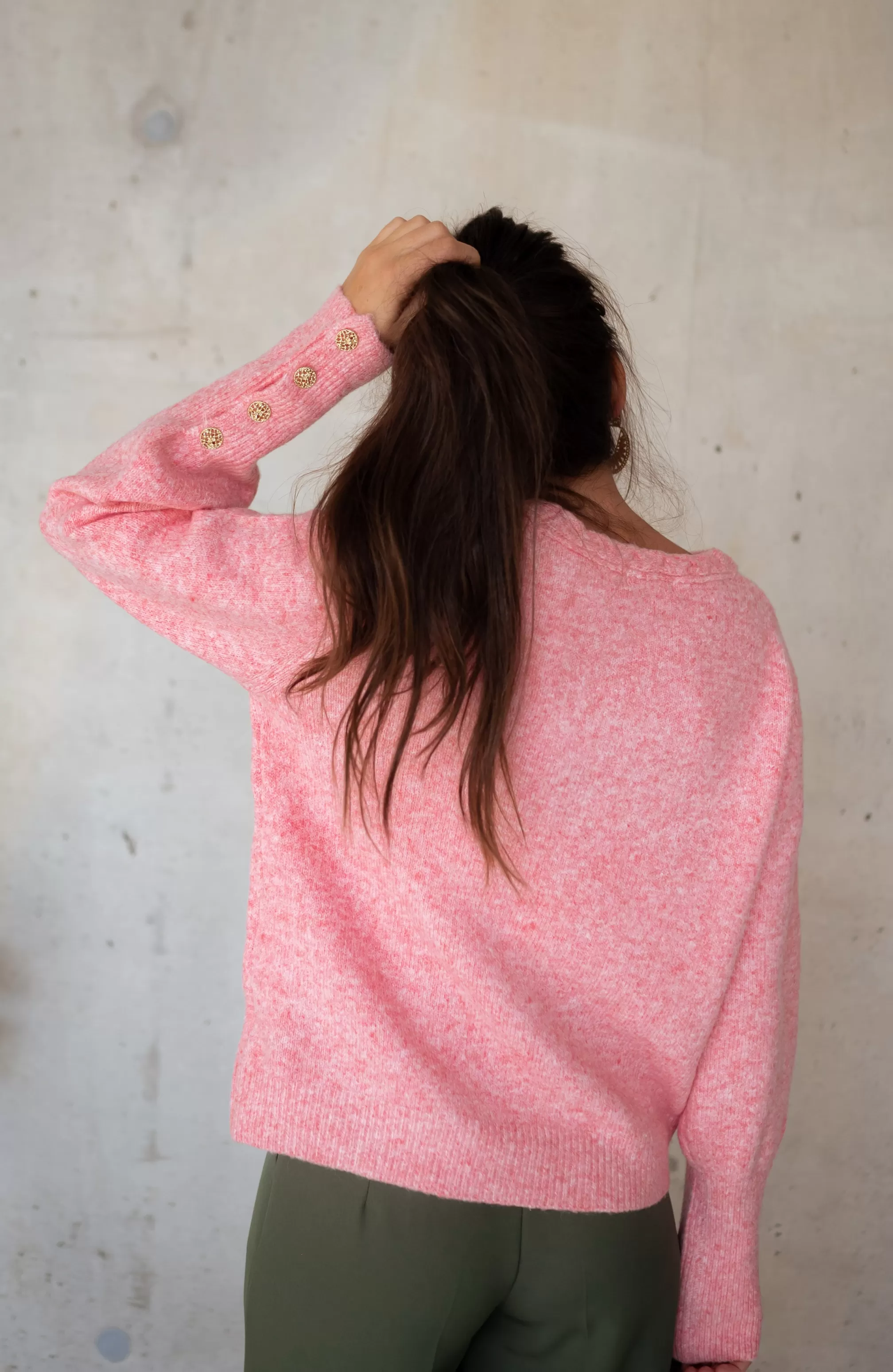 Sweater Rubens Pink - Soft - One Size - -Easy Clothes New