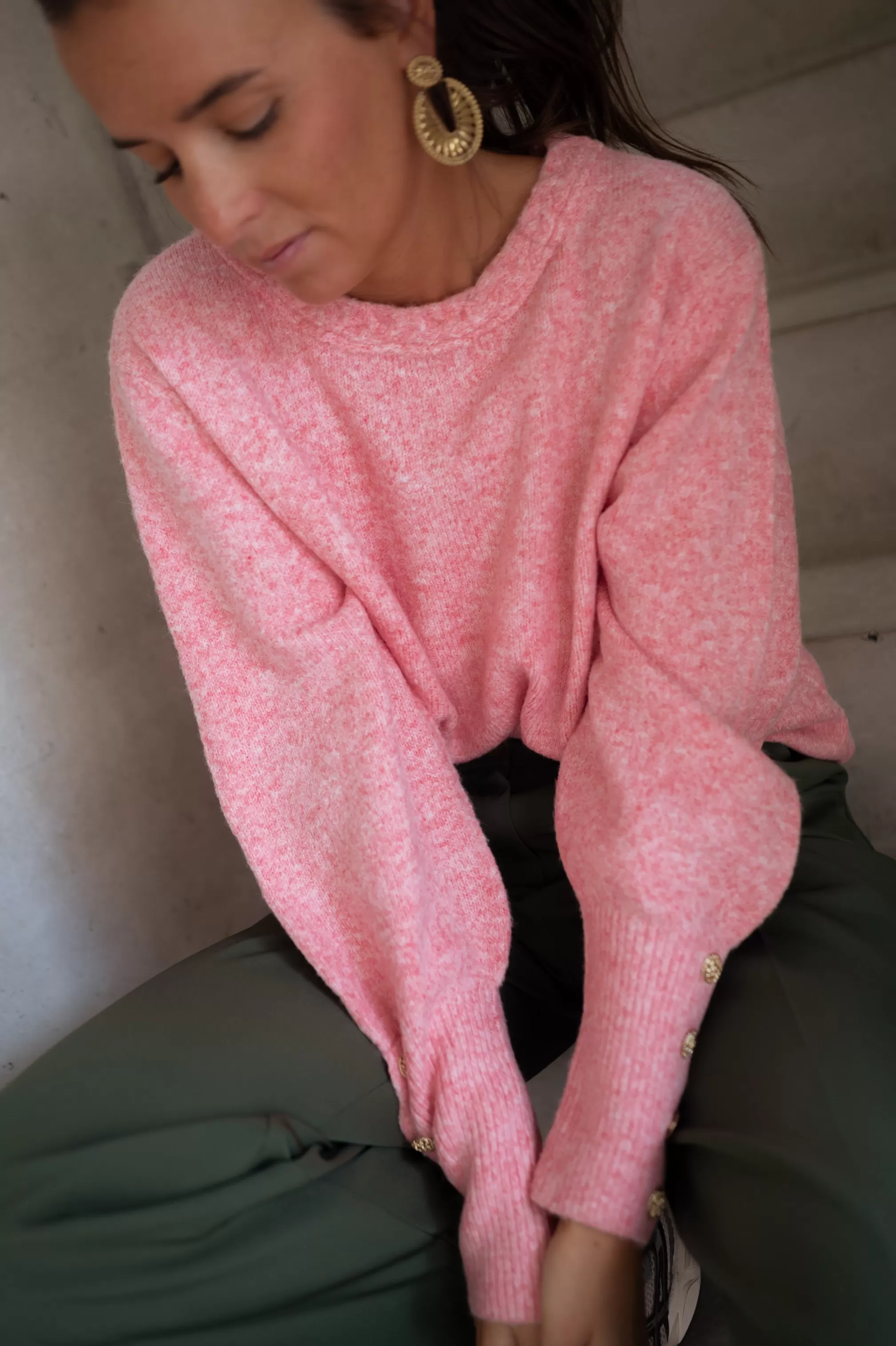 Sweater Rubens Pink - Soft - One Size - -Easy Clothes New