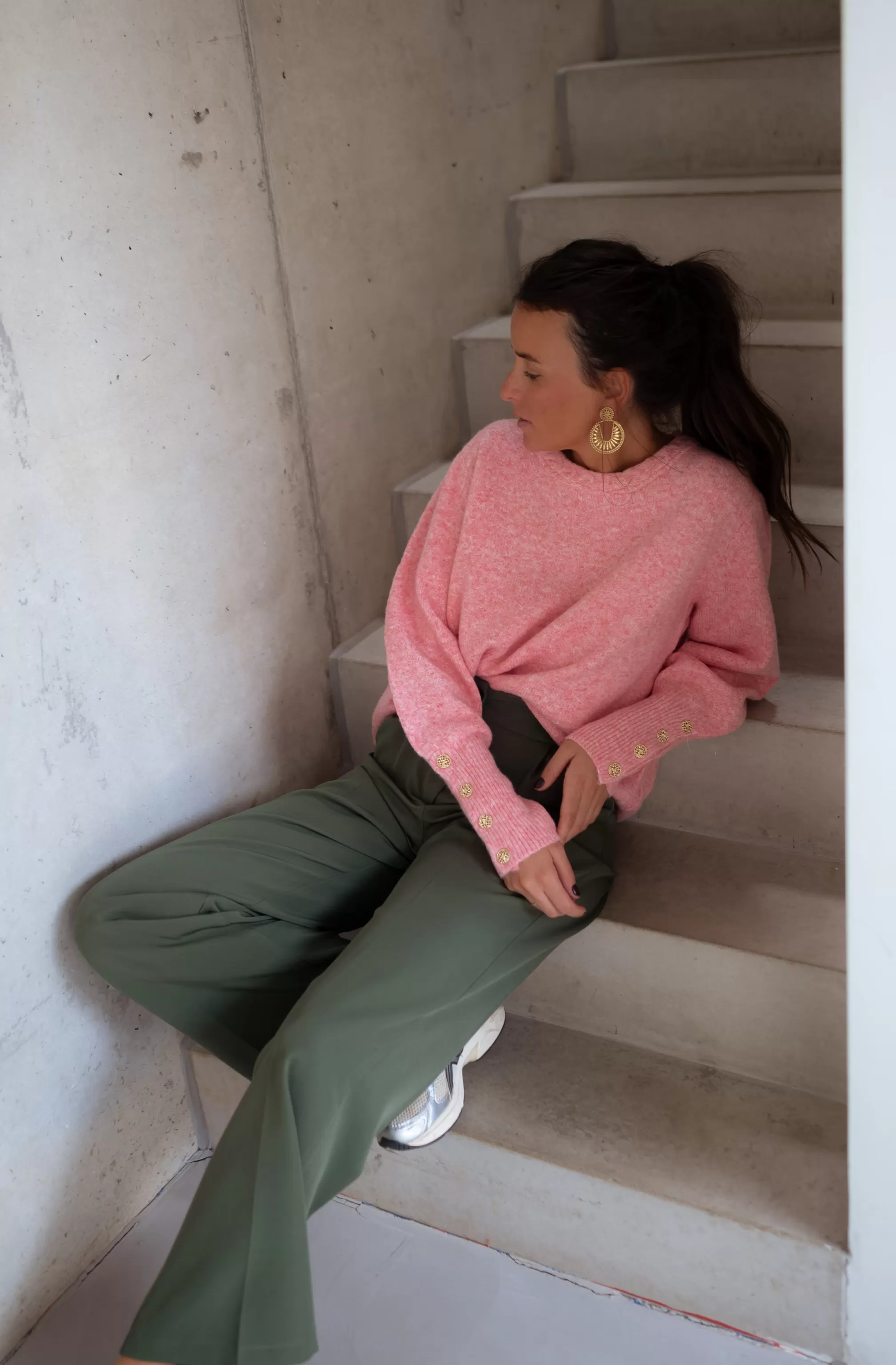 Sweater Rubens Pink - Soft - One Size - -Easy Clothes New