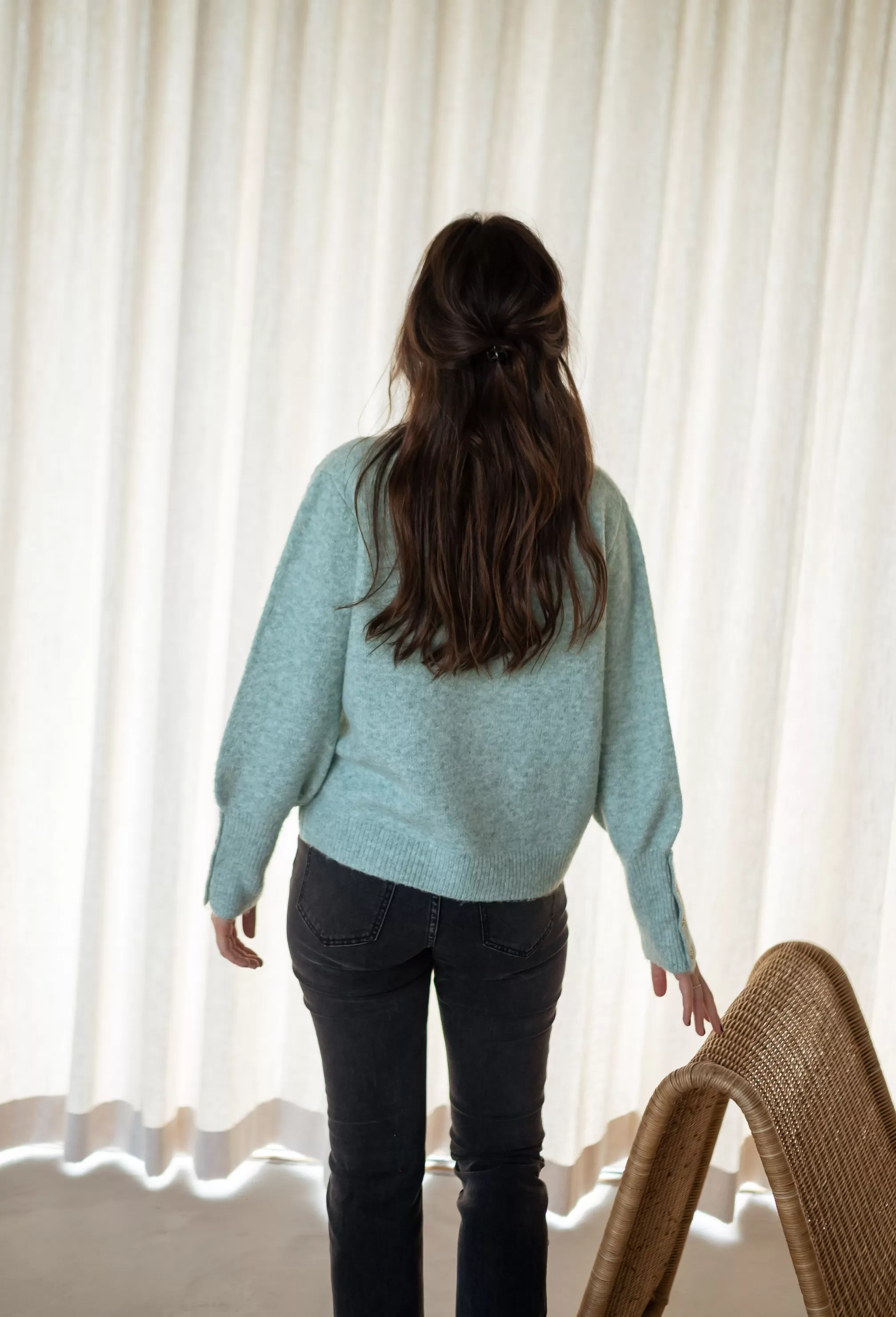 Sweater Water Green Rubens - Soft - One Size - -Easy Clothes Best