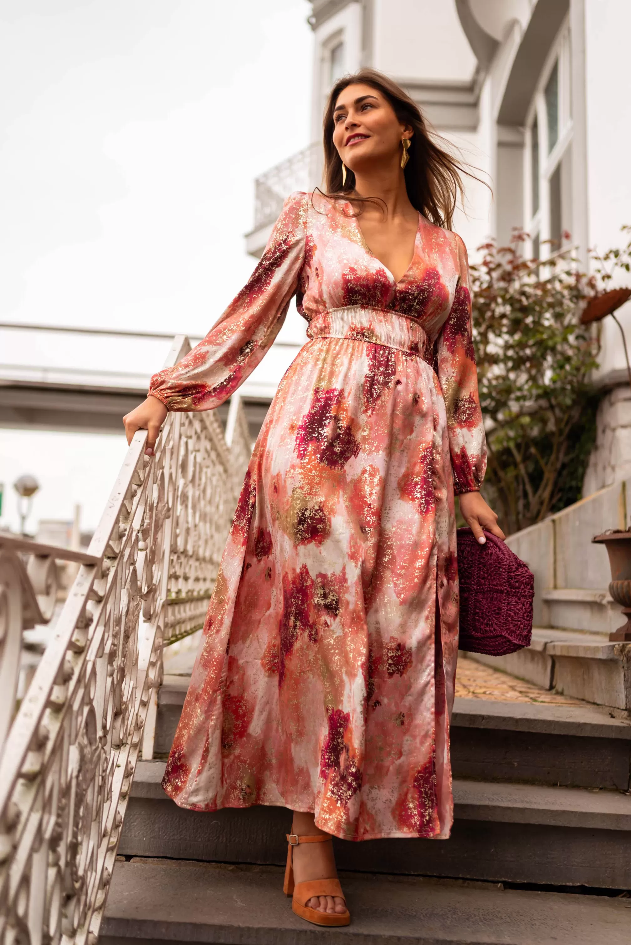 sylva_dress__pink_amp_orange__trendy_73945-3.webp Sylva Dress - -Easy Clothes Discount