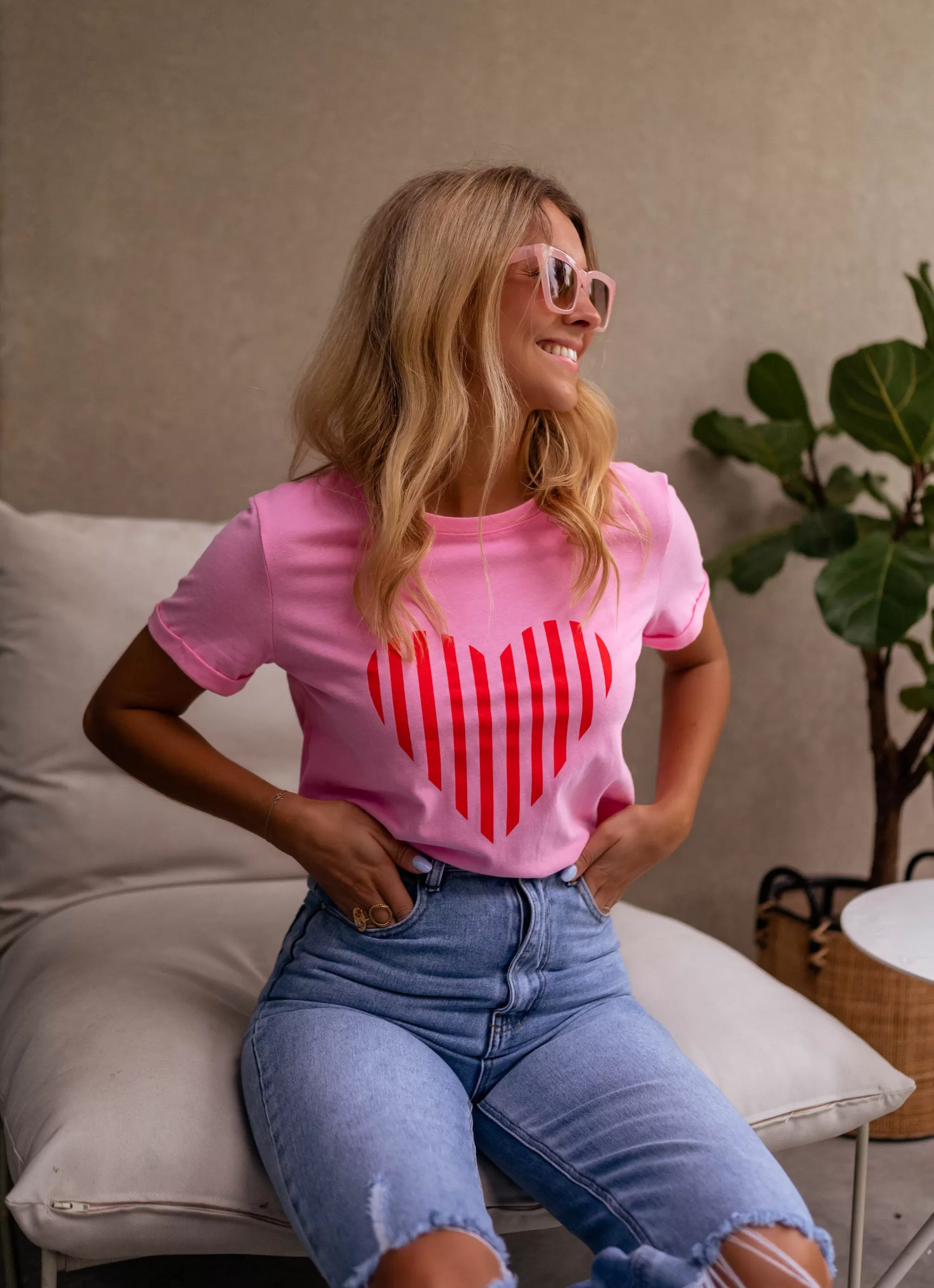 T-Ayda Shirt Pink | T-shirt Pink To Prints | Ready To-Porter Online | -Easy Clothes Sale
