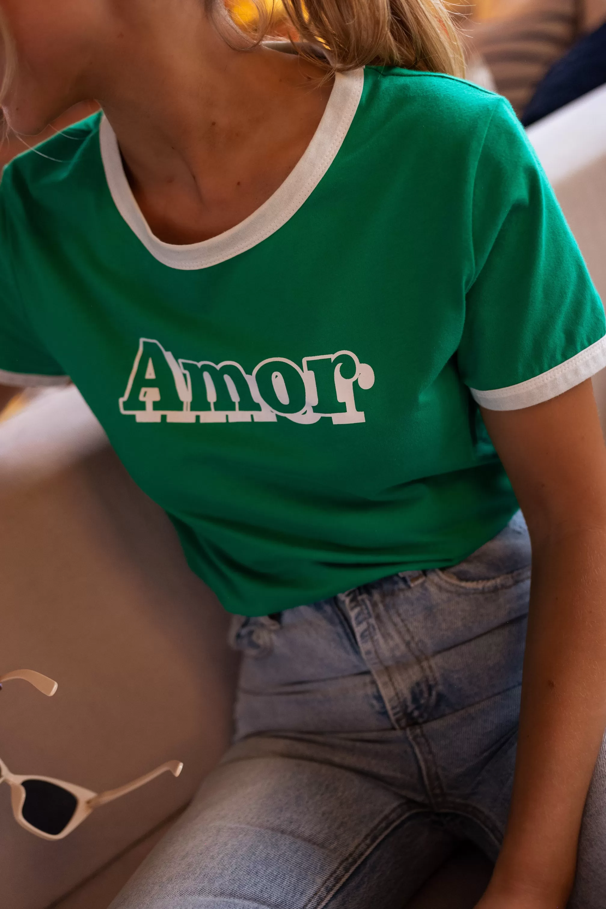 T-Green Amor Shirt | T-Green Print Shirt | Ready To-Porter Online | -Easy Clothes Cheap